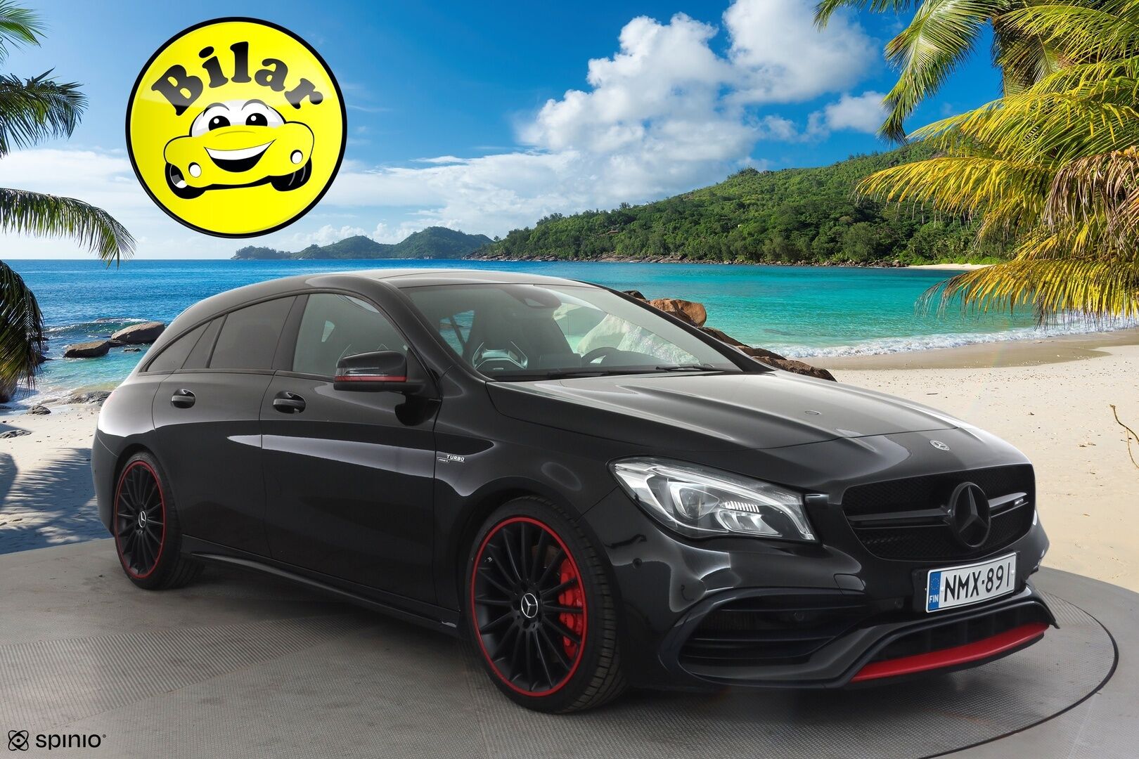 MERCEDES-BENZ CLA 45 AMG 2017 4MATIC Shooting Brake Facelift - | Vakkari | Perf Putkisto | H/K | Muistipenkit | Lasikattoluukku | LED High Performance | Nahat | P.Kamera | Urheilualusta | Kahdet Renkaat |