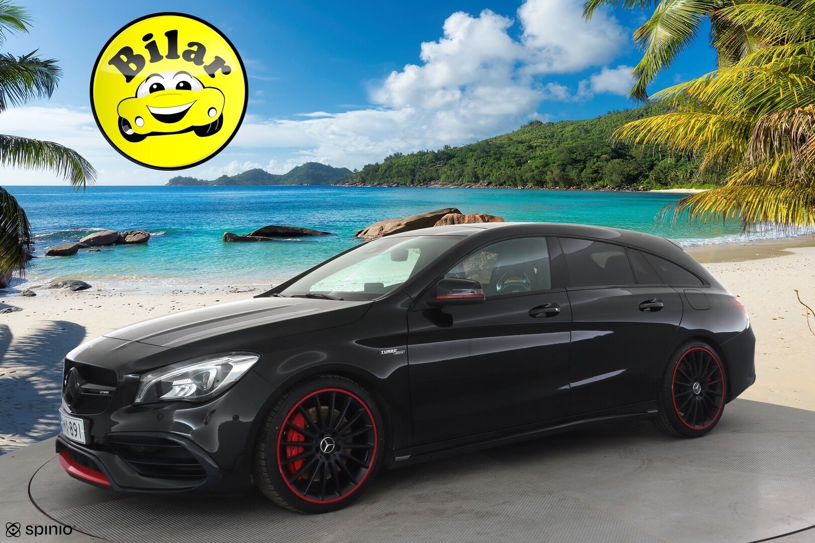 MERCEDES-BENZ CLA 45 AMG 2017 4MATIC Shooting Brake Facelift - | Perf Penkit | Perf Putkisto | H/K | Lasikattoluukku | LED High Performance | Nahat | P.Kamera | Urheilualusta | Kahdet Renkaat |