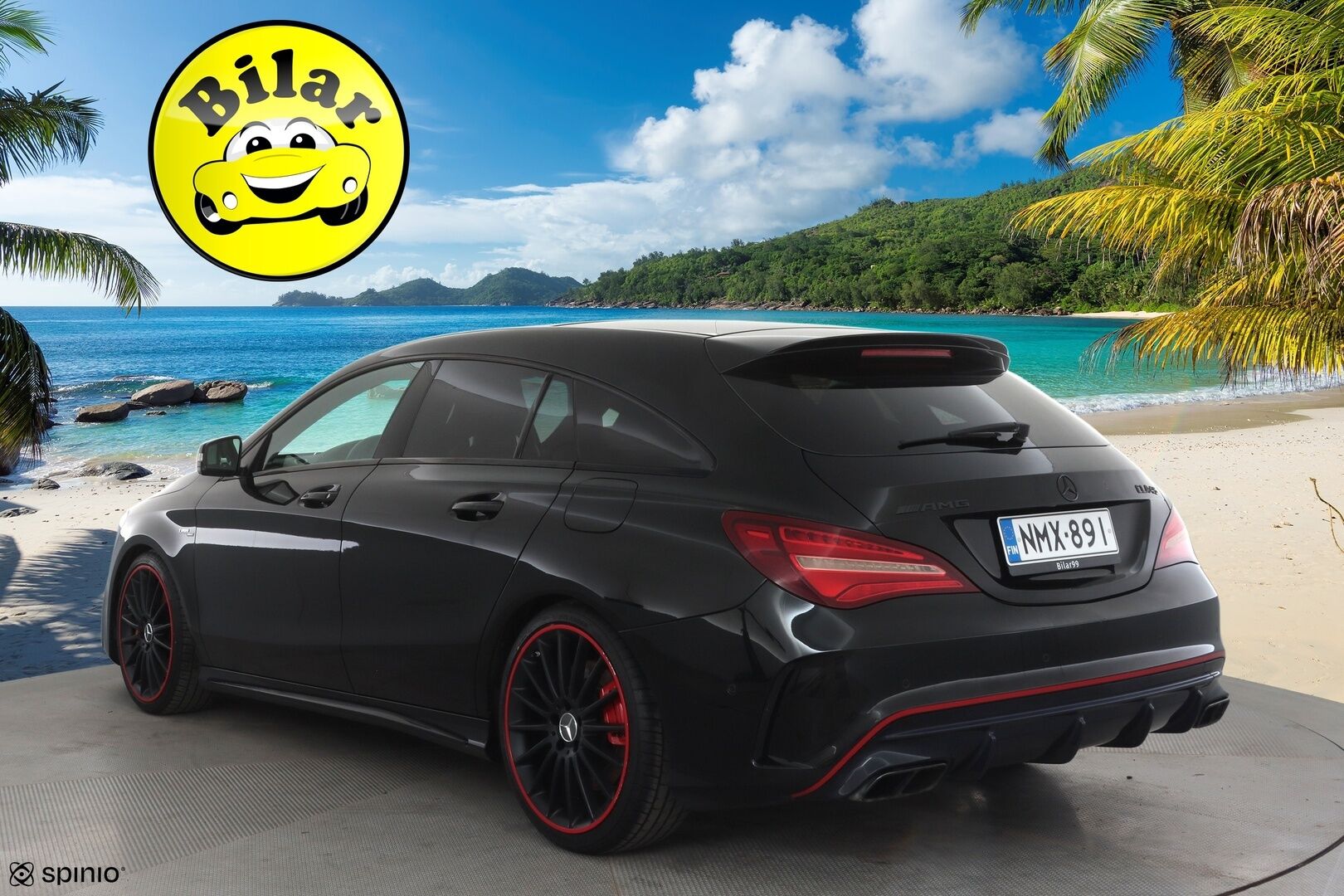 MERCEDES-BENZ CLA 45 AMG 2017 4MATIC Shooting Brake Facelift - | Perf Penkit | Perf Putkisto | H/K | Lasikattoluukku | LED High Performance | Nahat | P.Kamera | Urheilualusta | Kahdet Renkaat |