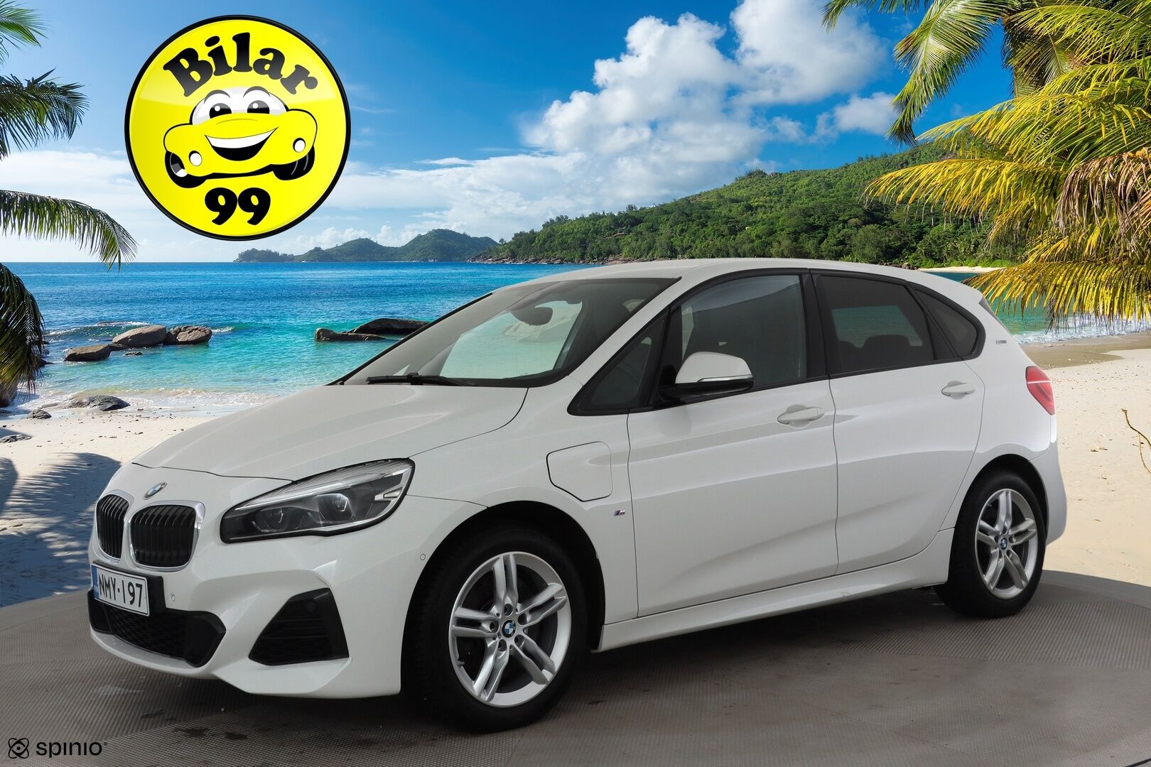 BMW 225 2019 F45 Active Tourer 225xe A Business M Sport * LED / P.Kamera / Sportnahat / Navi / Vakkari / Facelift * - 2x Latauskaapelit / Kahdet renkaat / Merkkihuollot