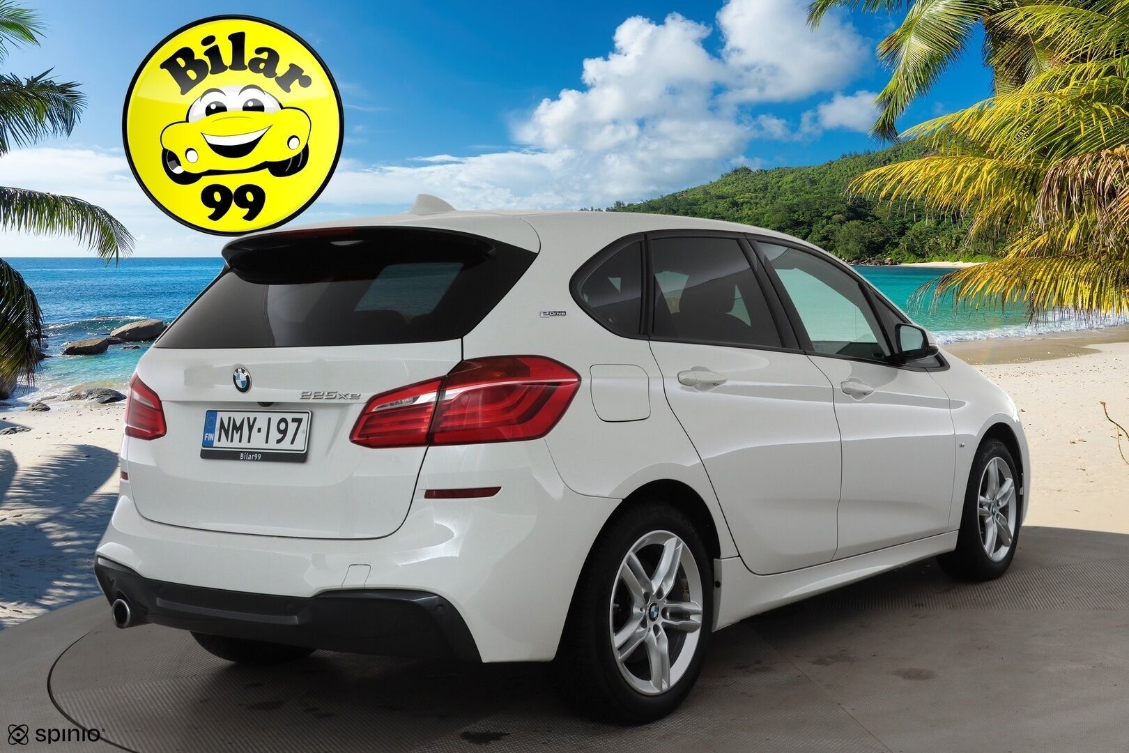 BMW 225 2019 F45 Active Tourer 225xe A Business M Sport * LED / P.Kamera / Sportnahat / Navi / Vakkari / Facelift * - 2x Latauskaapelit / Kahdet renkaat / Merkkihuollot