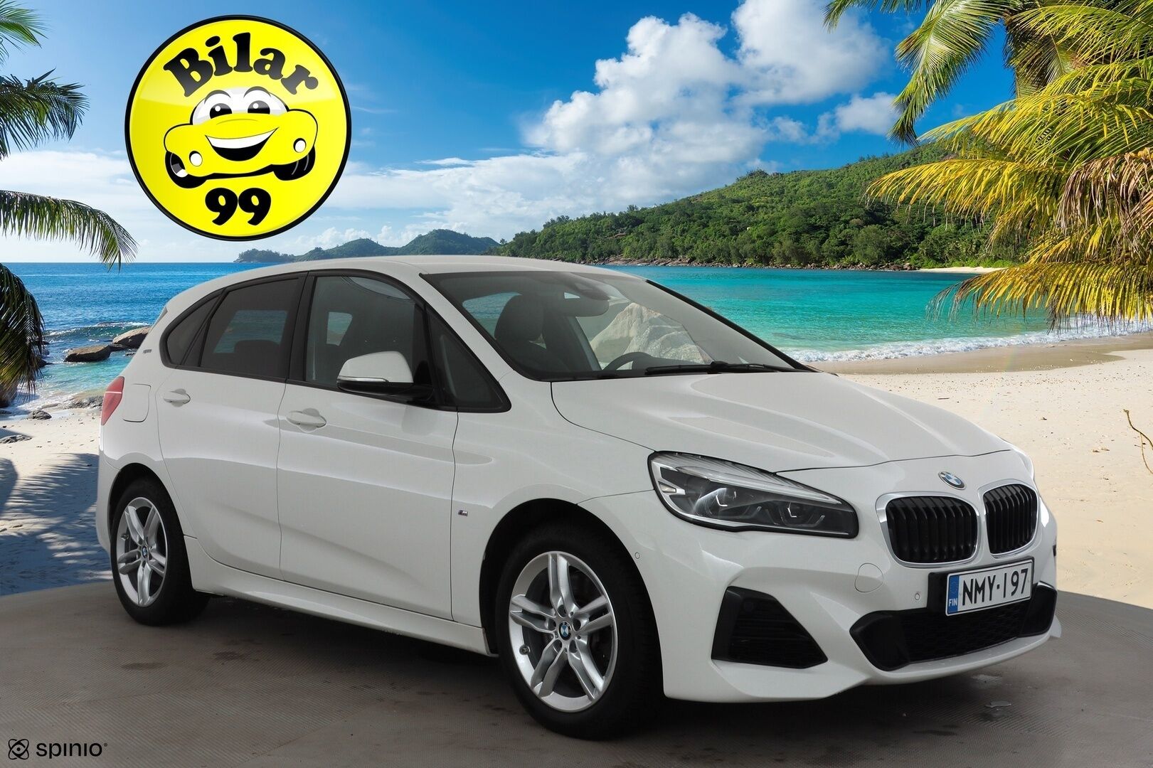 BMW 225 2019 F45 Active Tourer 225xe A Business M Sport * LED / P.Kamera / Sportnahat / Navi / Vakkari / Facelift * - 2x Latauskaapelit / Kahdet renkaat / Merkkihuollot