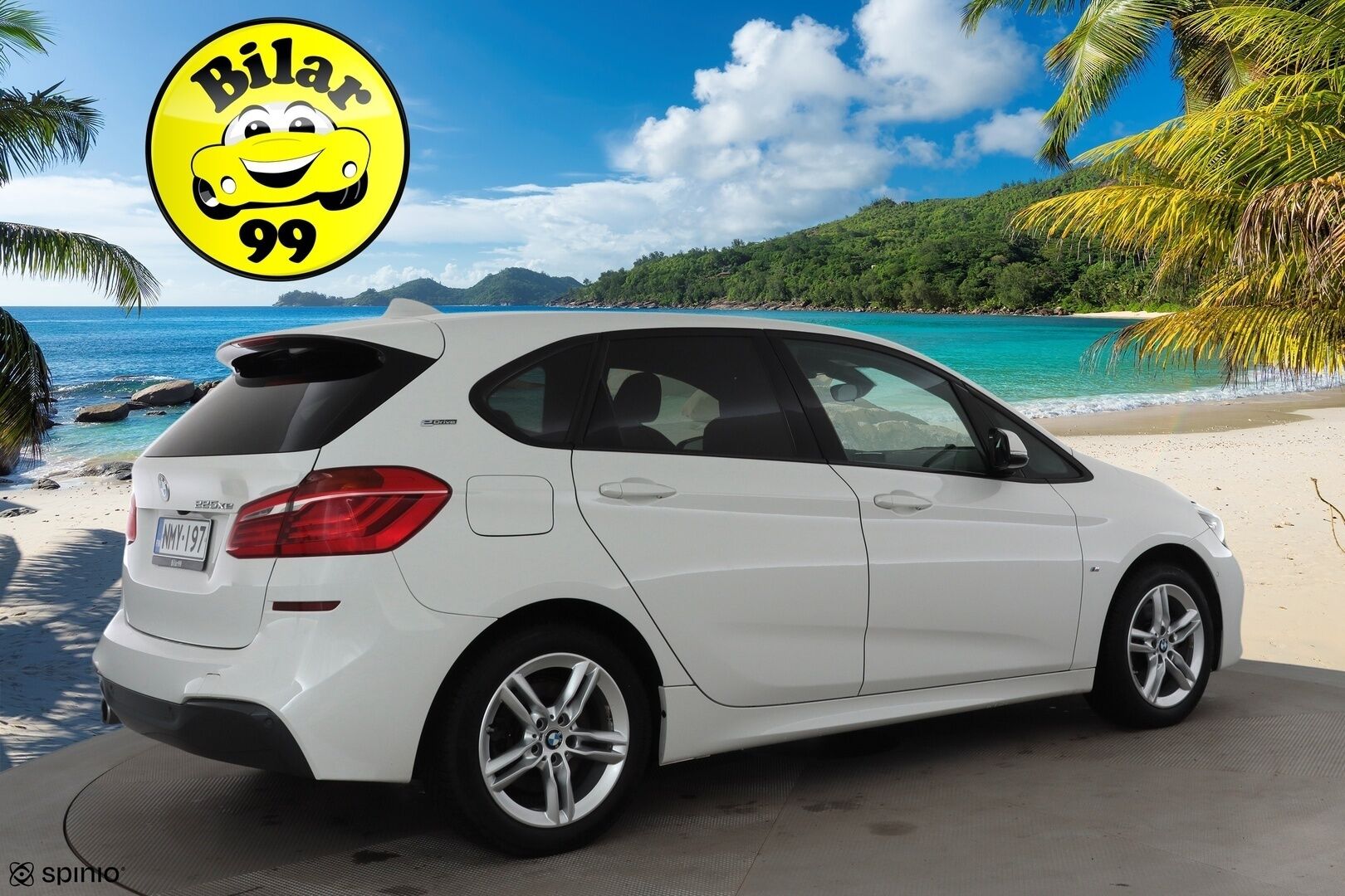 BMW 225 2019 F45 Active Tourer 225xe A Business M Sport * LED / P.Kamera / Sportnahat / Navi / Vakkari / Facelift * - 2x Latauskaapelit / Kahdet renkaat / Merkkihuollot