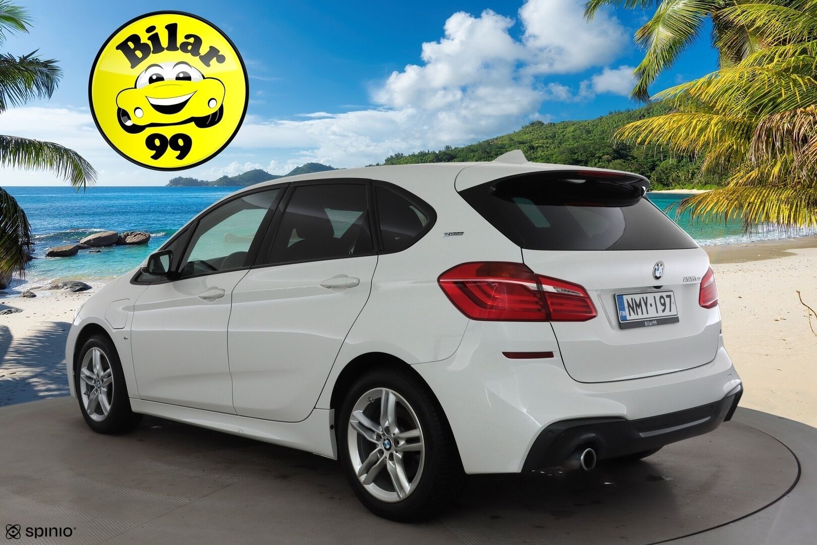 BMW 225 2019 F45 Active Tourer 225xe A Business M Sport * LED / P.Kamera / Sportnahat / Navi / Vakkari / Facelift * - 2x Latauskaapelit / Kahdet renkaat / Merkkihuollot