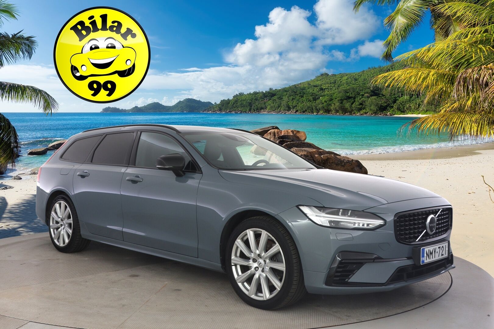 Volvo V90 2021 T6 TwE AWD R-Design aut. Facelift - 3,99 % KORKOTARJOUS TÄHÄN AUTOON - * Harman&Kardon / ACC / VOC / 360° Kamera / Koukku / Full LED / Webasto / Navi *