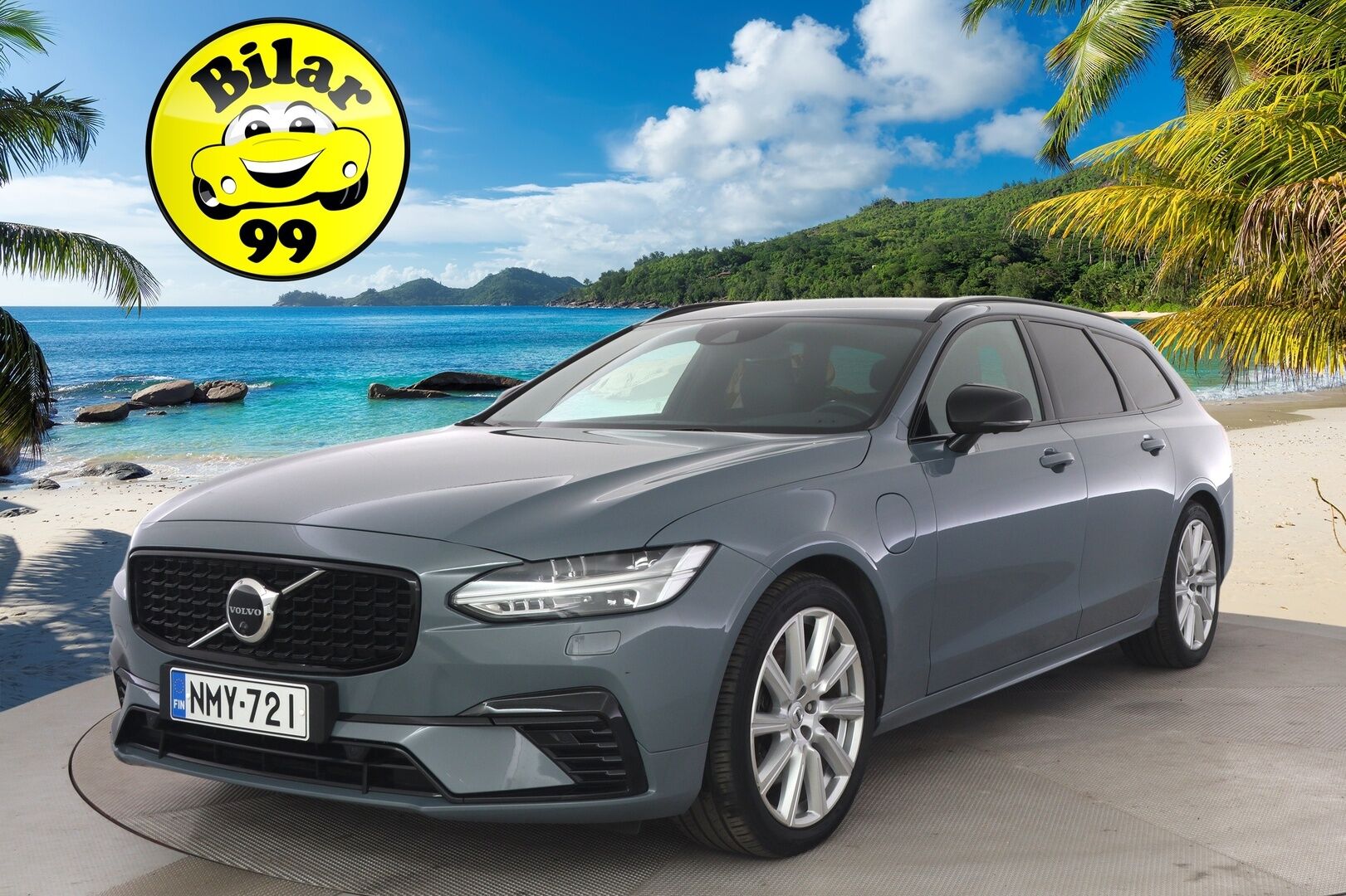 Volvo V90 2021 T6 TwE AWD R-Design aut. Facelift - 3,99 % KORKOTARJOUS TÄHÄN AUTOON - * Harman&Kardon / ACC / VOC / 360° Kamera / Koukku / Full LED / Webasto / Navi *