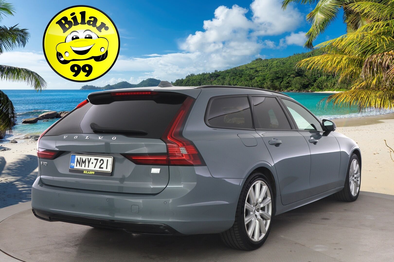 Volvo V90 2021 T6 TwE AWD R-Design aut. Facelift - 3,99 % KORKOTARJOUS TÄHÄN AUTOON - * Harman&Kardon / ACC / VOC / 360° Kamera / Koukku / Full LED / Webasto / Navi *