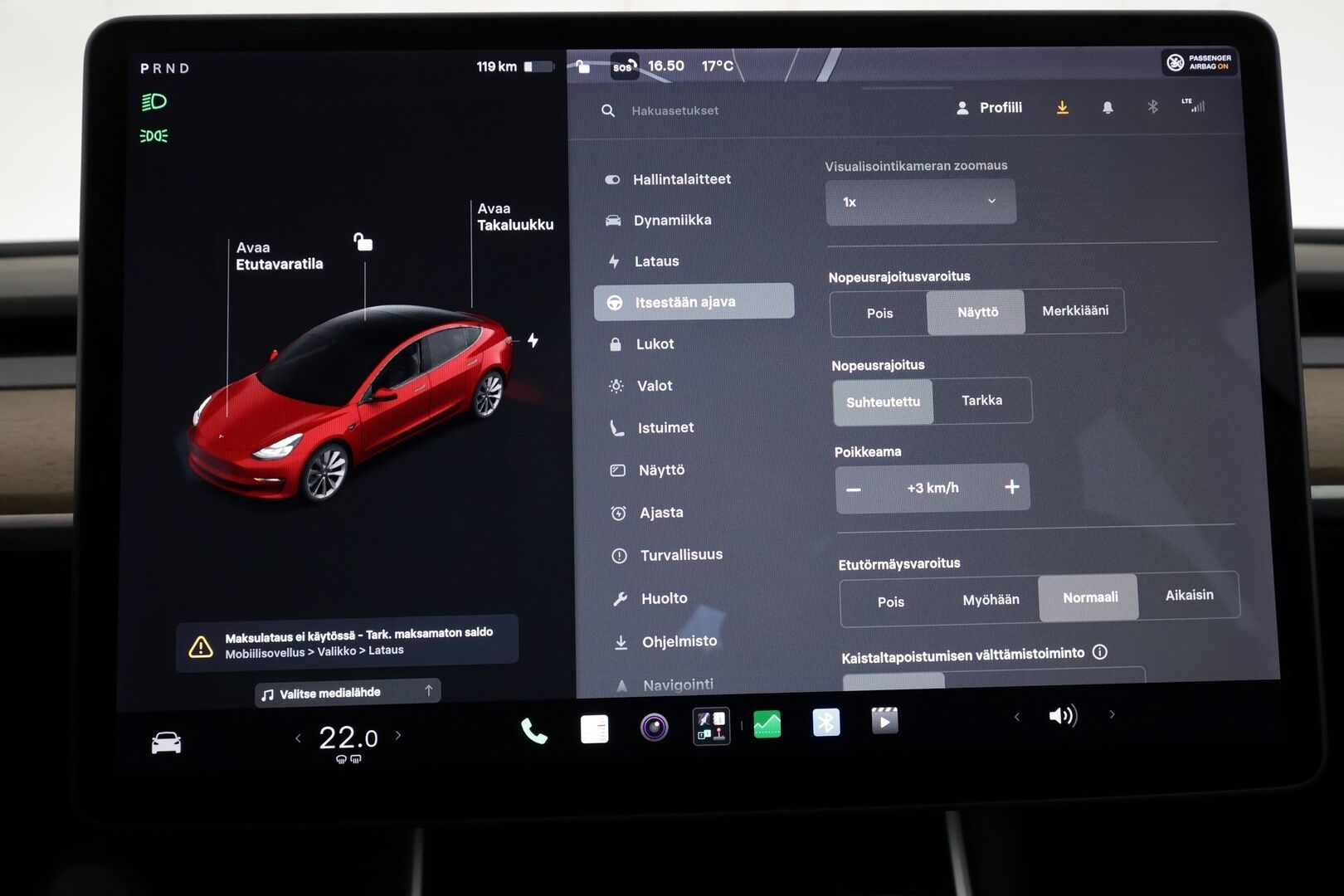 TESLA MODEL 3 2021 Standard Range Plus - | Lasikatto | ACC | Matrix-LED | P.kamera | Muistipenkki | Premium Speakers | Navi | Kaistavahti | Keyless | 2x Latauskaapelit | Kahdet renkaat |