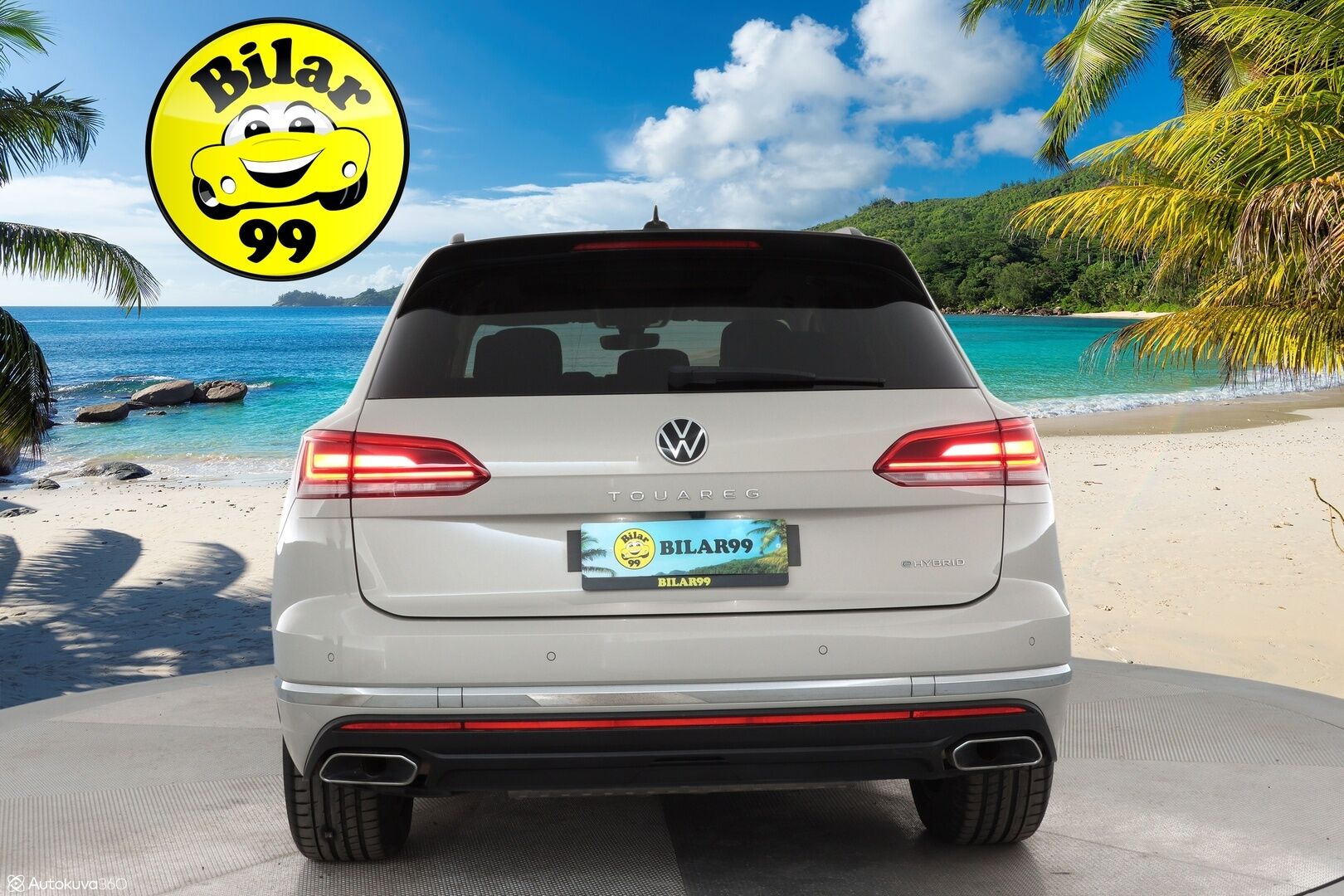 VOLKSWAGEN TOUAREG 2021 Atmosphere 3,0 V6 eHybrid 280 kW 4MOTION Tiptronic * Adapt. Cruise / Panorama / Kamera / Koukku / Sähköiset Comfort Nahkapenkit * - 3,99 % KORKOTARJOUS TÄHÄN AUTOON - * Haluttu harvinainen väri! / 2x renkaat / Apple&Android*