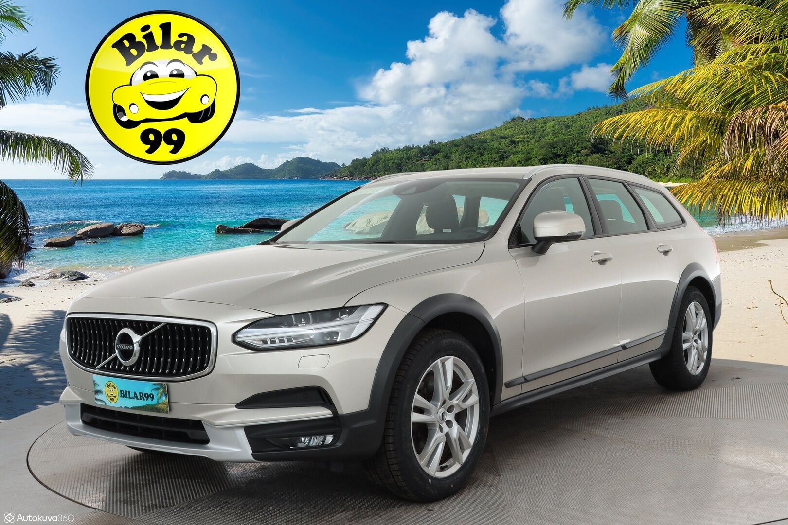 Volvo V90 CROSS COUNTRY 2018 D4 AWD Business*HUD / Koukku / Webasto  / Adapt.vakkari / Full LED / Keyless* - / Merkkihuollettu / Jakopää vaihdettu 143tkm kohdalla /
