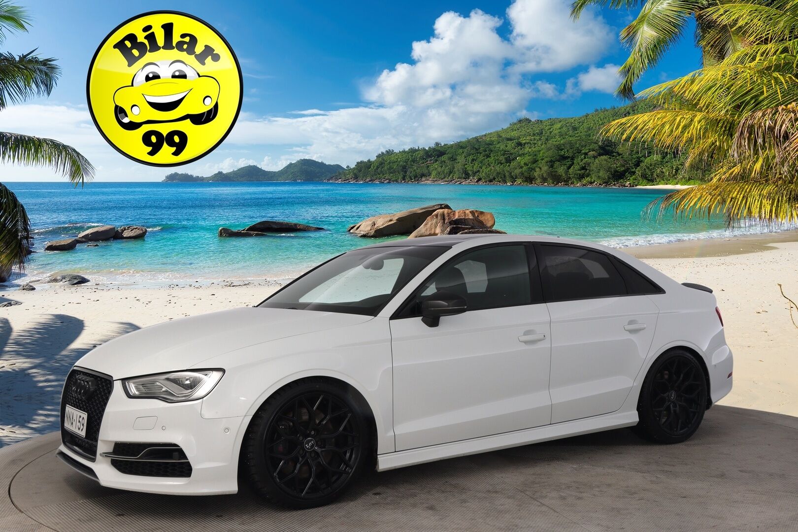 Audi S3 2015 Sedan 2,0 TFSI 221 kW quattro S tronic - Bang&Olufsen | Kattoluukku | Flatbottom | Lohko | Nahka-alcantara penkit |2x renkaat & vanteet