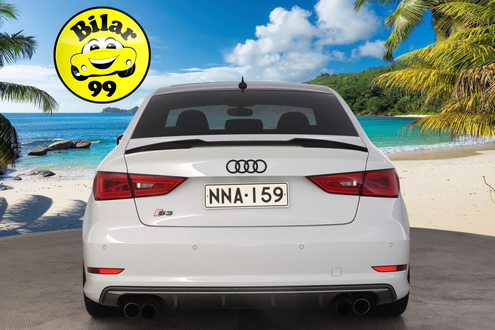Audi S3 2015 Sedan 2,0 TFSI 221 kW quattro S tronic - Bang&Olufsen | Kattoluukku | Flatbottom | Lohko | Nahka-alcantara penkit |2x renkaat & vanteet