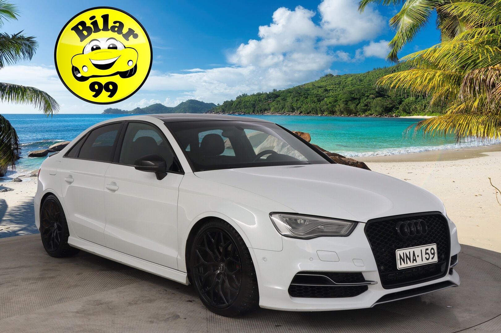 Audi S3 2015 Sedan 2,0 TFSI 221 kW quattro S tronic - Bang&Olufsen | Kattoluukku | Flatbottom | Lohko | Nahka-alcantara penkit |2x renkaat & vanteet