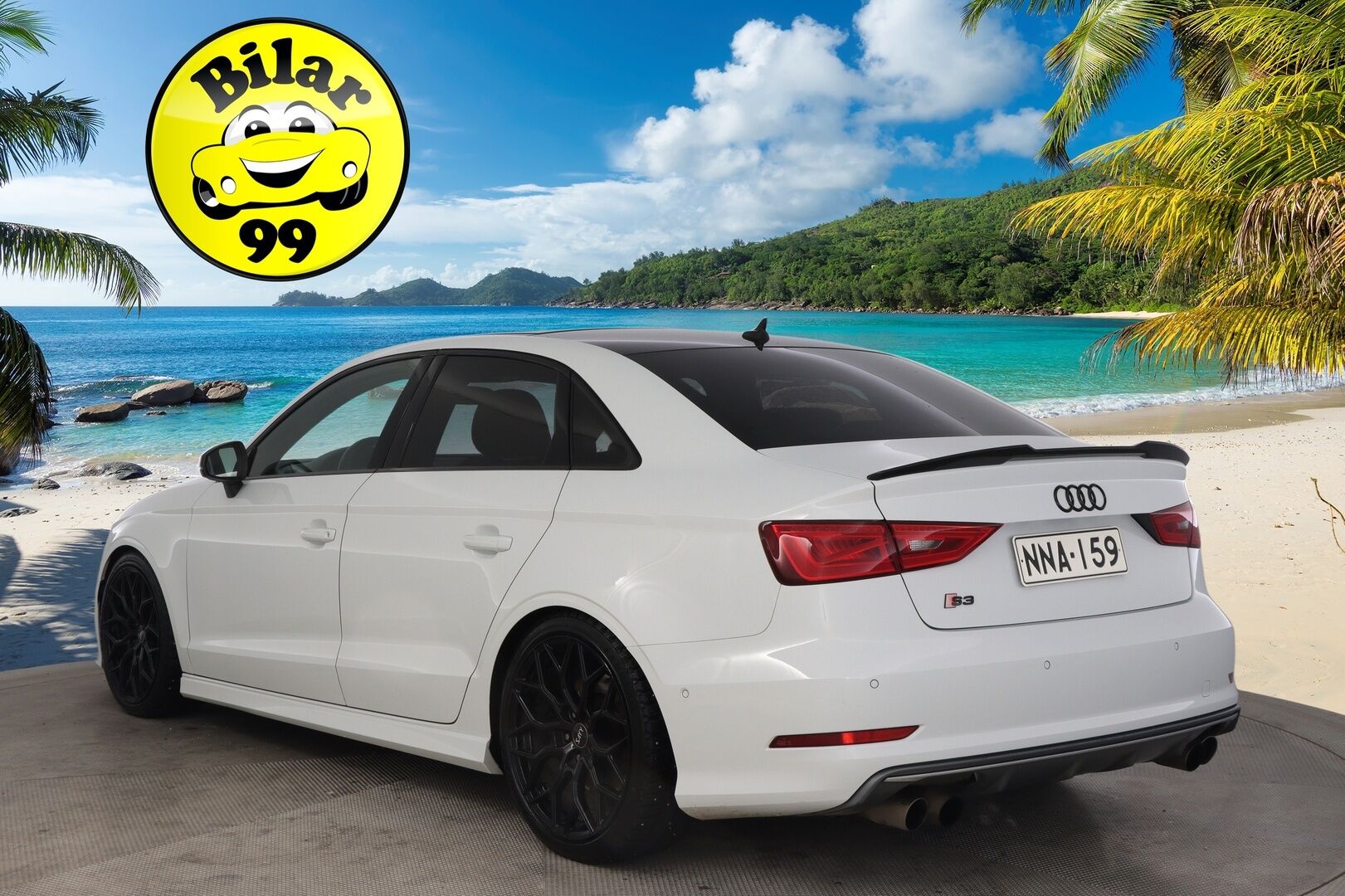 Audi S3 2015 Sedan 2,0 TFSI 221 kW quattro S tronic - Bang&Olufsen | Kattoluukku | Flatbottom | Lohko | Nahka-alcantara penkit |2x renkaat & vanteet