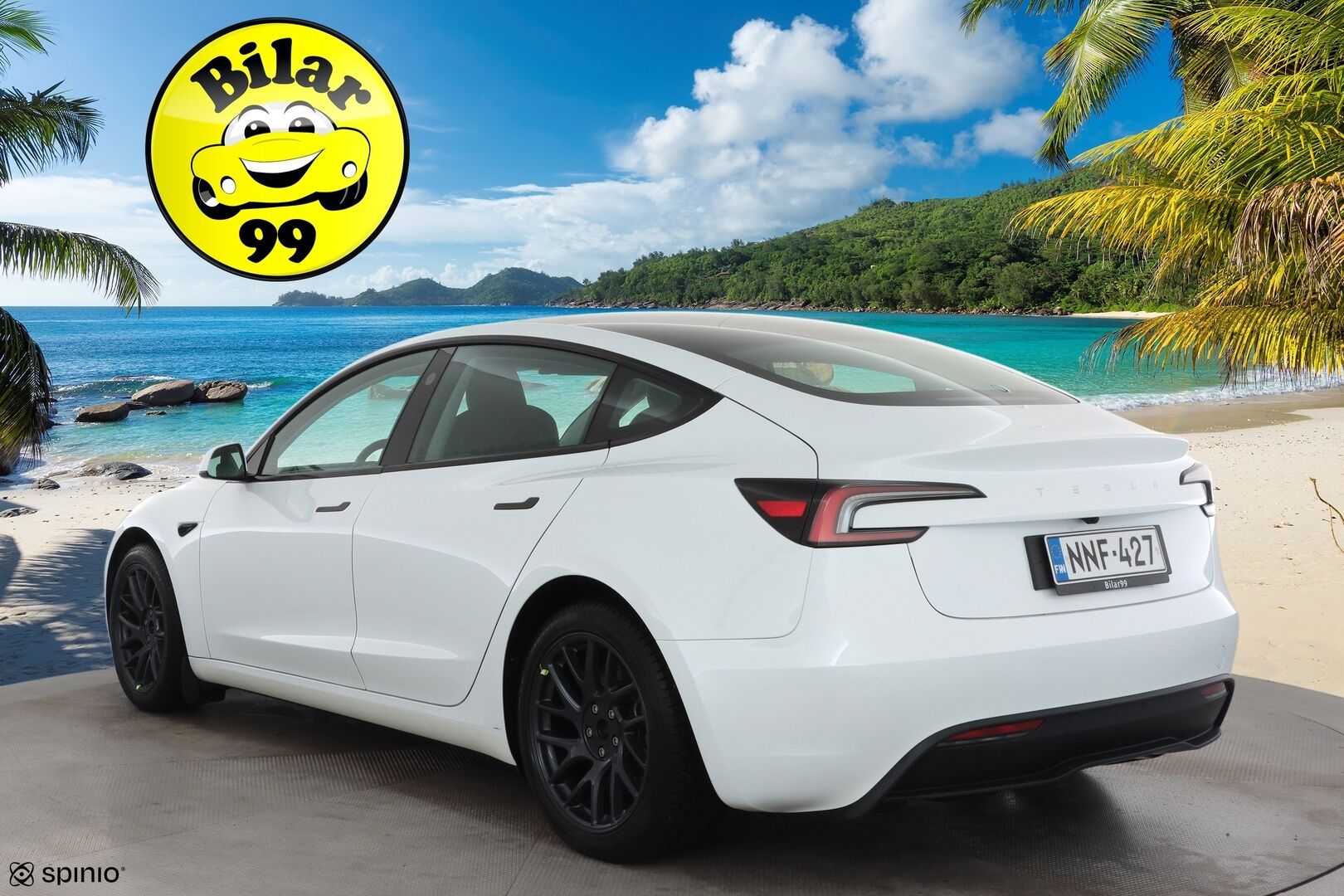 Tesla Model 3 2024 Standard Range Plus * Koukku / Lasikatto / Matrix LED / Viihdenäyttö / Nahat / ILP / P.kamera / Facelift * - Suomi-auto / Kahdet renkaat aluvanteilla