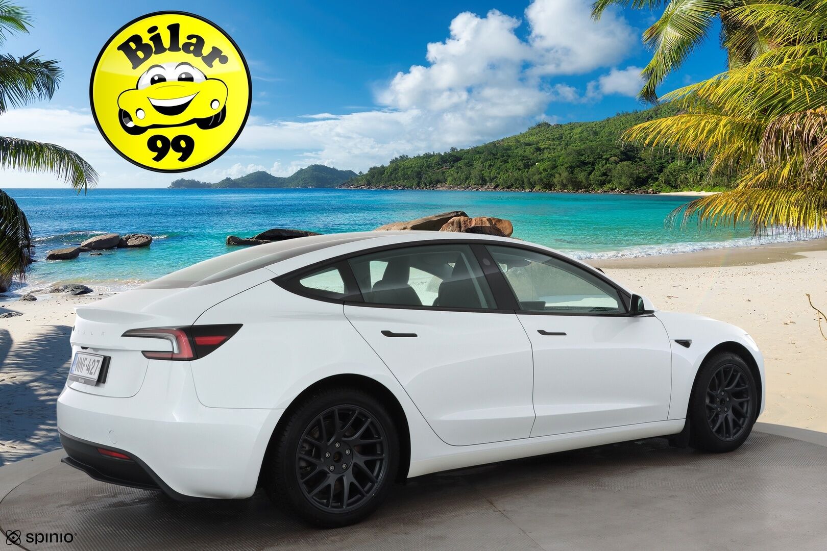 Tesla Model 3 2024 Standard Range Plus * Koukku / Lasikatto / Matrix LED / Viihdenäyttö / Nahat / ILP / P.kamera / Facelift * - Suomi-auto / Kahdet renkaat aluvanteilla