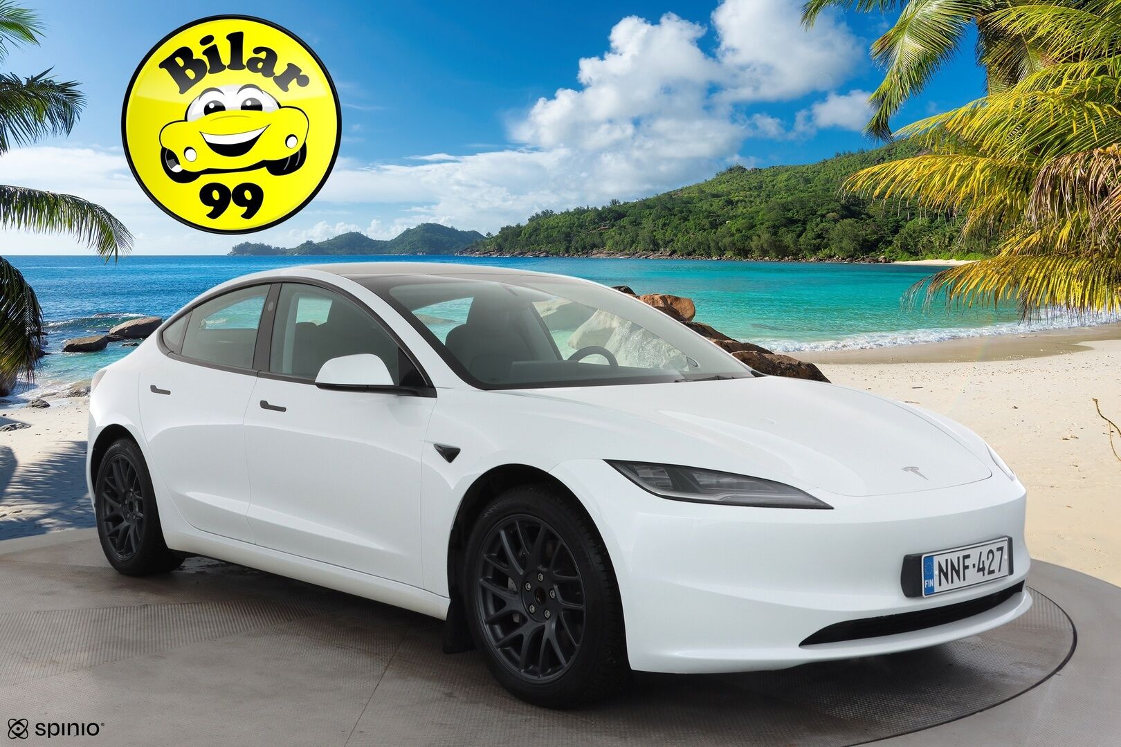 Tesla Model 3 2024 Standard Range Plus * Koukku / Lasikatto / Matrix LED / Viihdenäyttö / Nahat / ILP / P.kamera / Facelift * - Suomi-auto / Kahdet renkaat aluvanteilla