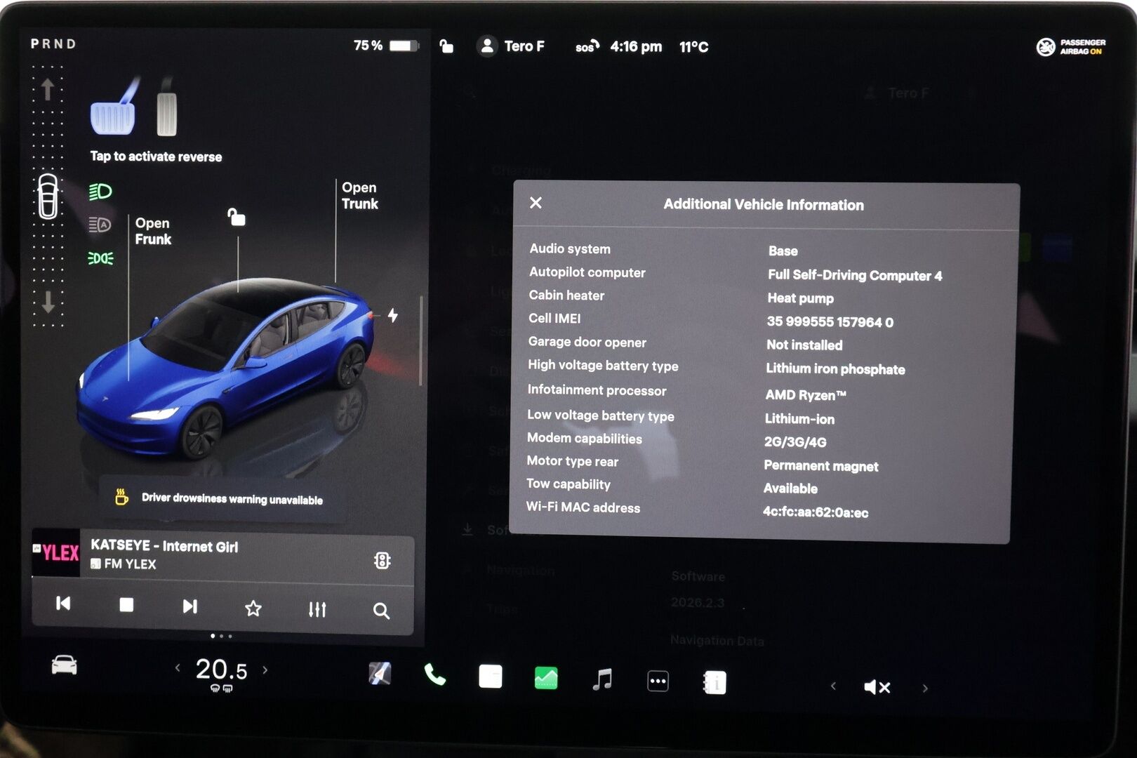 Tesla Model 3 2024 Rear-Wheel Drive * Koukku / ILP / Matrix LED / Viihdenäyttö / Lasikatto / P.kamera / Ilmastoidut nahat * - 1.Om Suomi-auto / Kahdet renkaat aluvanteilla 