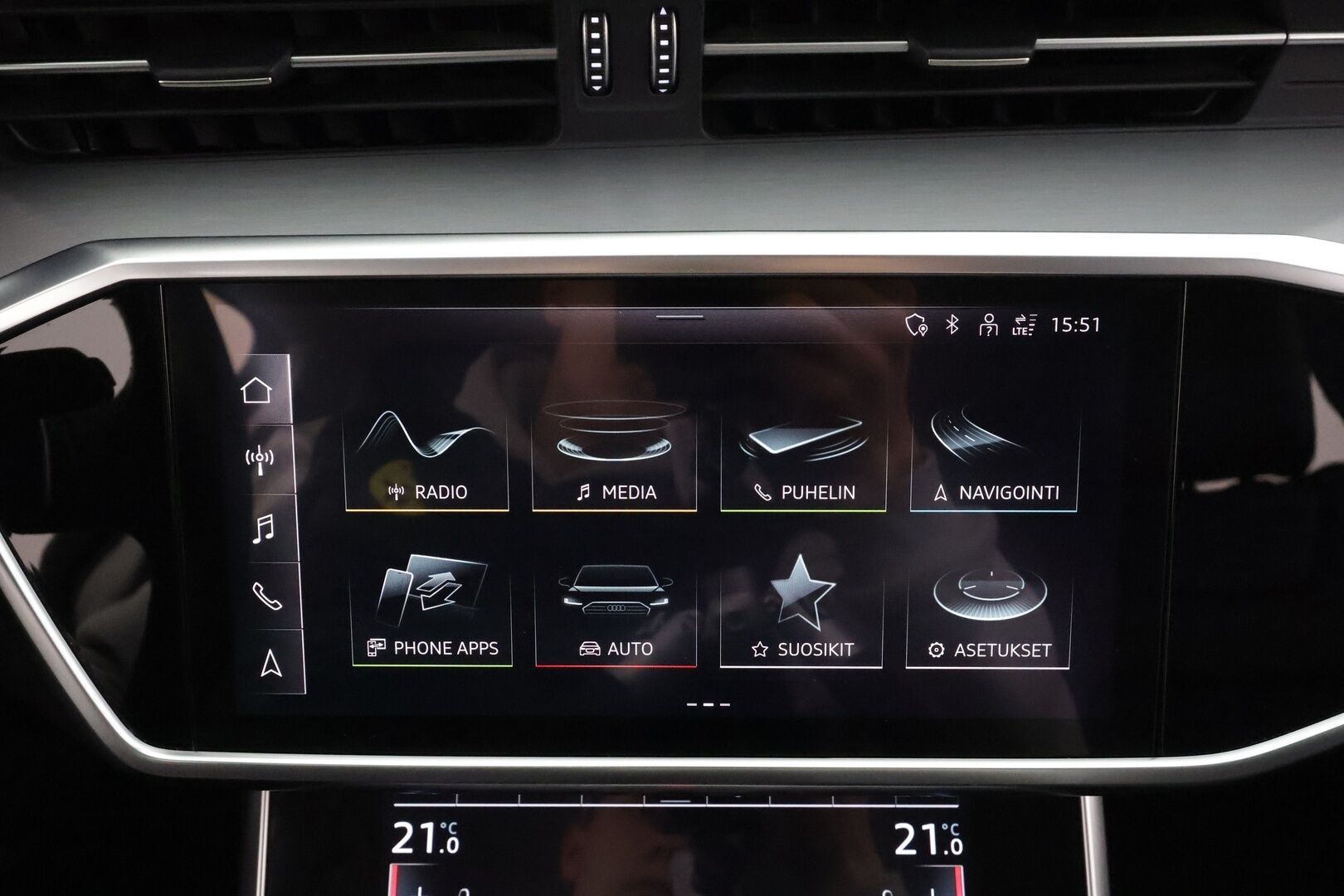Audi A6 2021 Business Sport 55 TFSI e quattro S-Line - ACC | Matrix-LED | 360-Kamera | Sporttipenkit | Ratinlämmitin | Audi Smartphone | Koti & Kauppalaturi