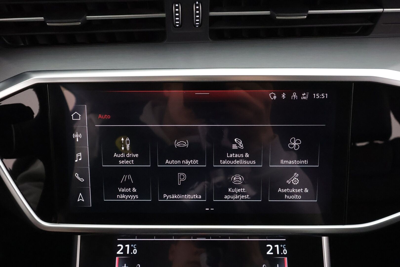 Audi A6 2021 Business Sport 55 TFSI e quattro S-Line - ACC | Matrix-LED | 360-Kamera | Sporttipenkit | Ratinlämmitin | Audi Smartphone | Koti & Kauppalaturi
