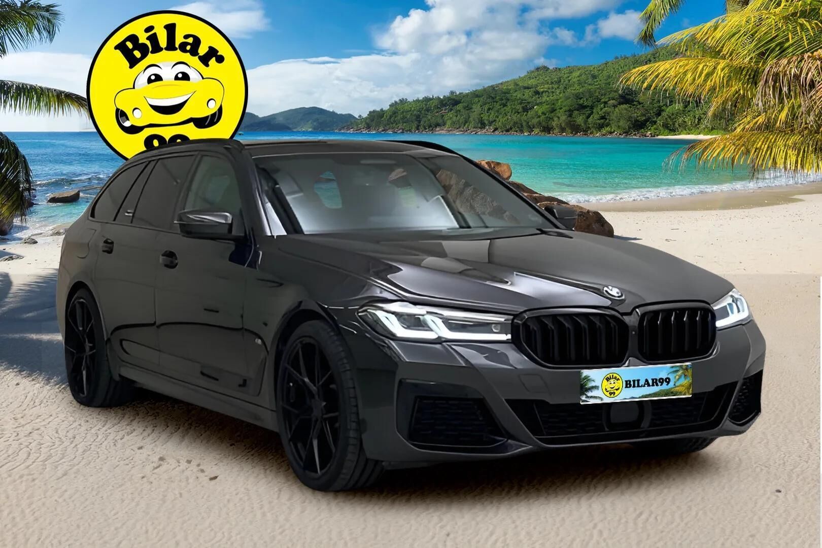 BMW 530 2021 G31 530e xDrive Touring M-Sport ** H&K / HUD / 360 / Nahkasisusta / Adapt.vakkari ** - Adapt.LED / Vetokoukku / Display Key / Comfort Access