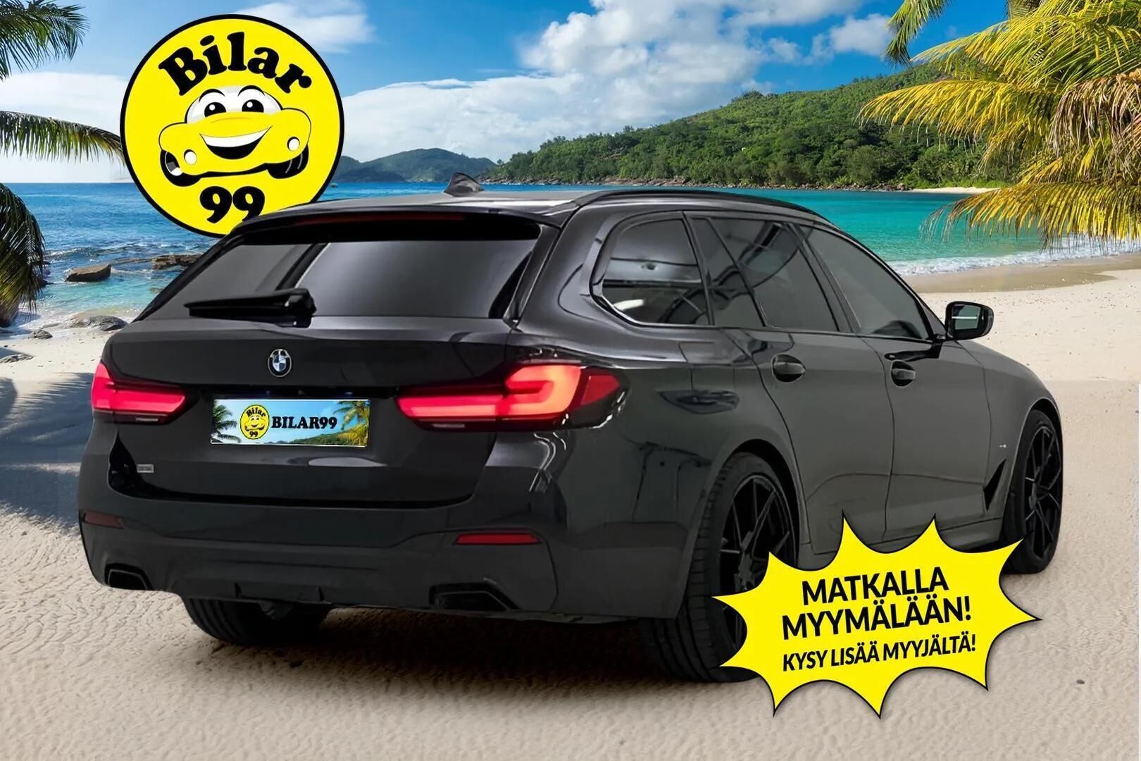 BMW 530 2021 G31 530e xDrive Touring M-Sport ** H&K / HUD / 360 / Nahkasisusta / Adapt.vakkari ** - Adapt.LED / Vetokoukku / Display Key / Comfort Access