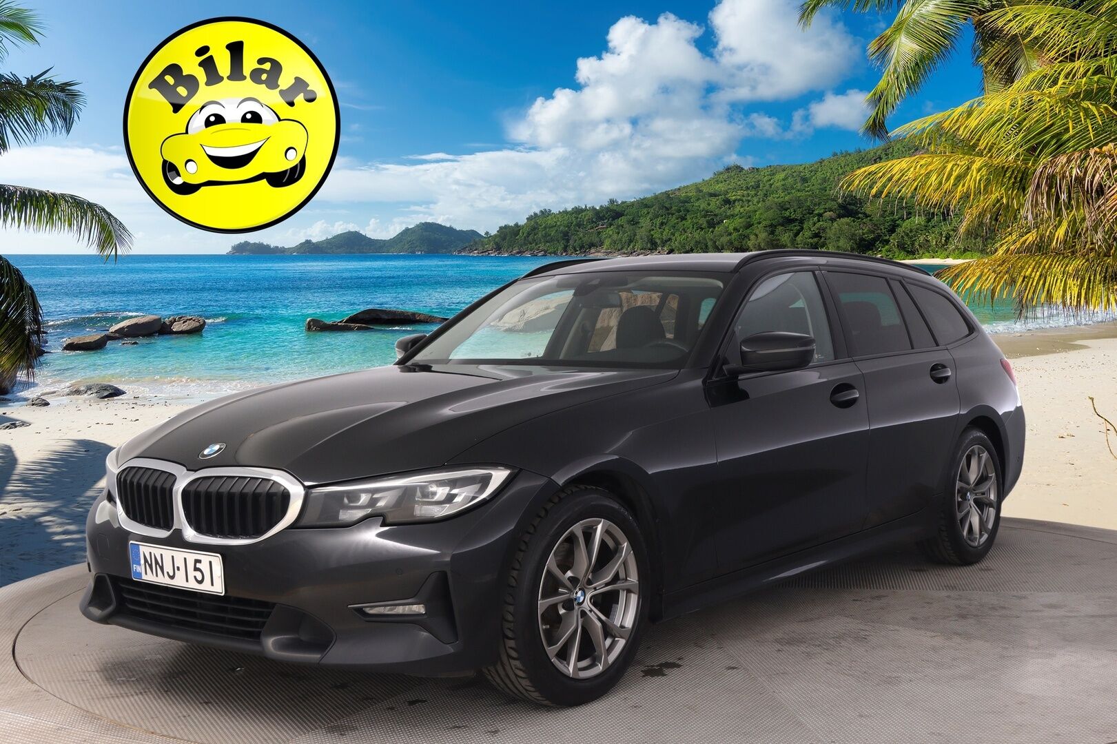BMW 320 2020 320d xDrive Farmari (AC) 4ov 1995cm3 A - *Lämmitettävä M-Sport ratti | Hifit | Proffa navi | Koukku | Ambient light | Shadowline | Sporttipenkit*