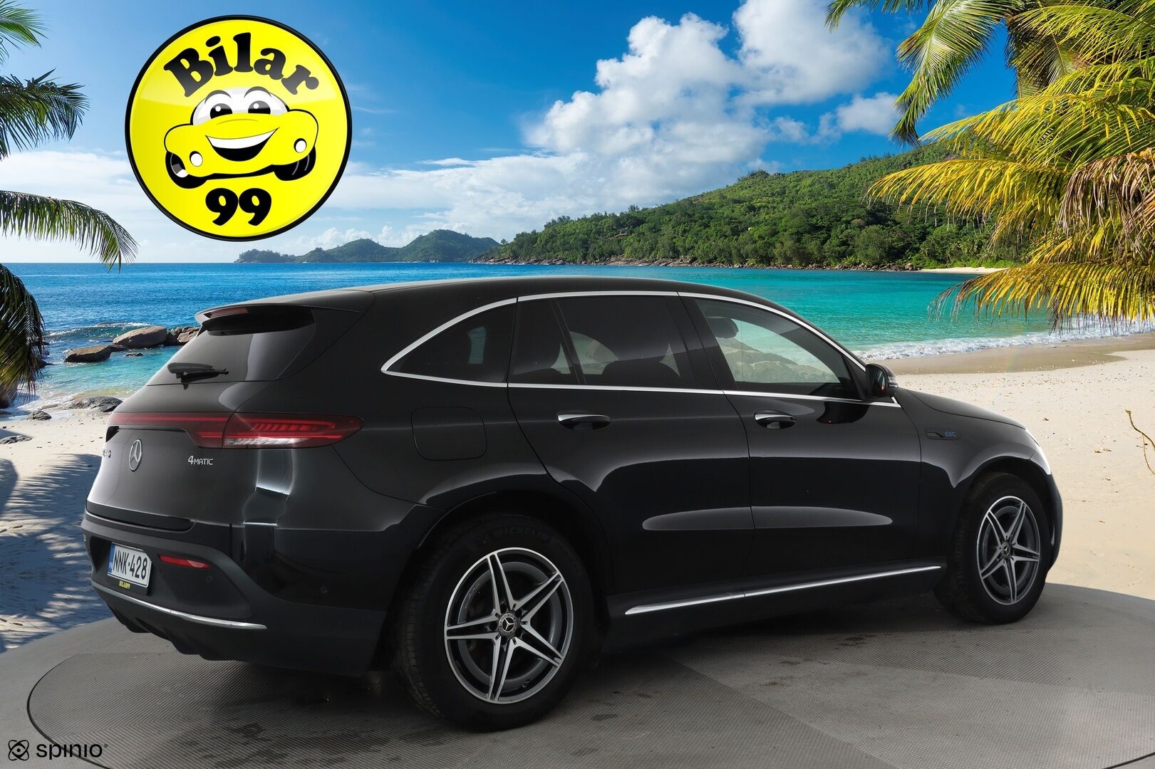 Mercedes-Benz EQC 2022 400 4MATIC Business AMG **Lasikattoluukku / Distronic+ / LED-valot / 360° / Sporttipenkit Muistilla / HUD / Widescreen** - 3,99 % KORKOTARJOUS TÄHÄN AUTOON - **HUIPPU KAMOILLA**