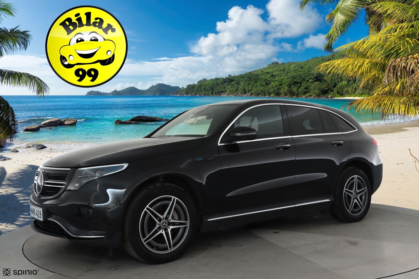 Mercedes-Benz EQC 2022 400 4MATIC Business AMG **Lasikattoluukku / Distronic+ / LED-valot / 360° / Sporttipenkit Muistilla / HUD / Widescreen** - 3,99 % KORKOTARJOUS TÄHÄN AUTOON - **HUIPPU KAMOILLA**