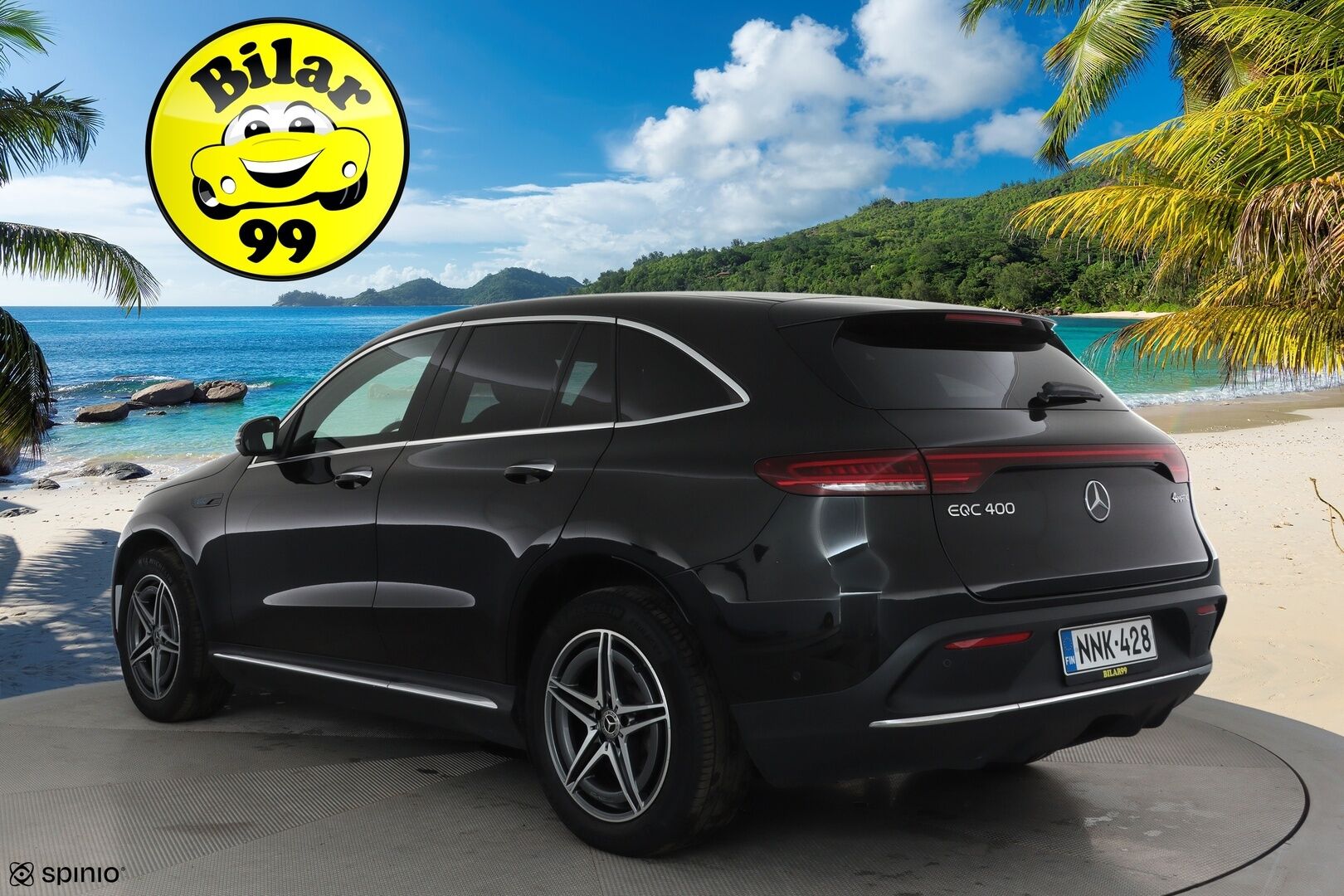 Mercedes-Benz EQC 2022 400 4MATIC Business AMG **Lasikattoluukku / Distronic+ / LED-valot / 360° / Sporttipenkit Muistilla / HUD / Widescreen** - 3,99 % KORKOTARJOUS TÄHÄN AUTOON - **HUIPPU KAMOILLA**