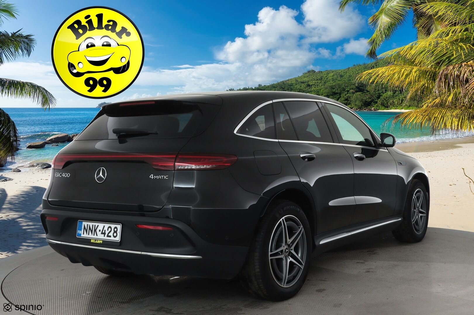 Mercedes-Benz EQC 2022 400 4MATIC Business AMG **Lasikattoluukku / Distronic+ / LED-valot / 360° / Sporttipenkit Muistilla / HUD / Widescreen** - 3,99 % KORKOTARJOUS TÄHÄN AUTOON - **HUIPPU KAMOILLA**