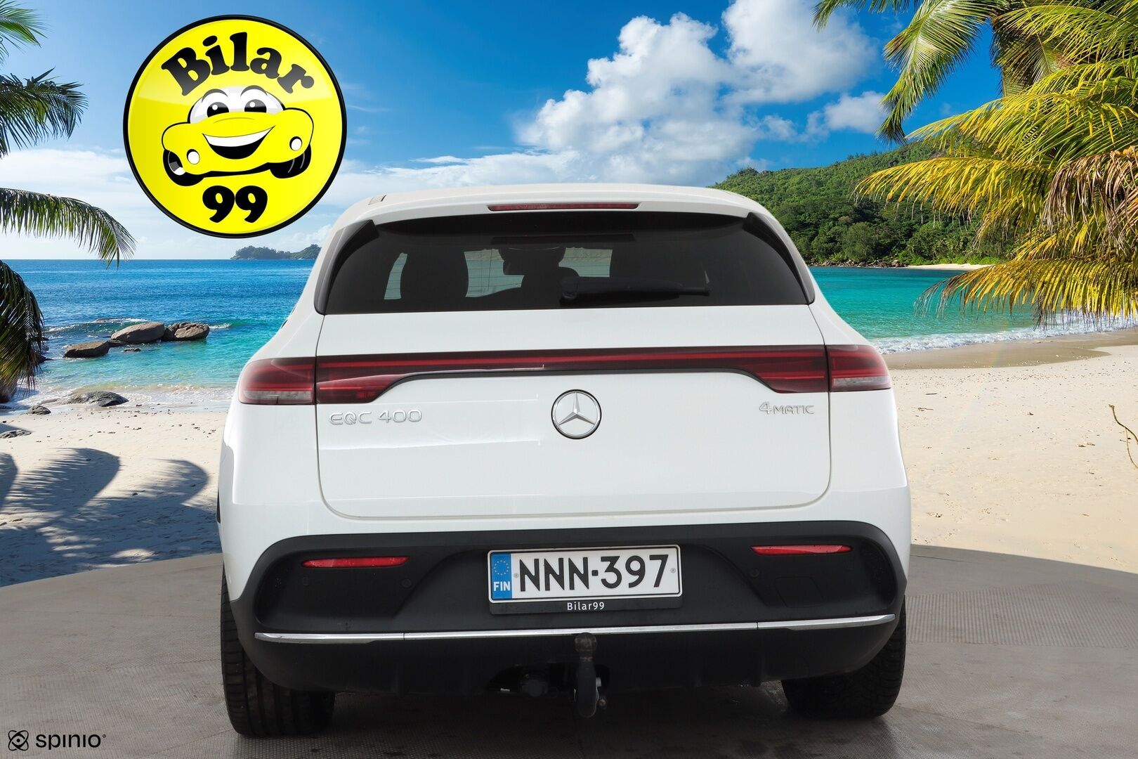 Mercedes-Benz EQC 2022 400 4MATIC Business AMG * Distronic+ / Akkukäyttöinen lisälämmitin / Koukku / Multibeam / 360-kamera * - Kahdet Renkaat