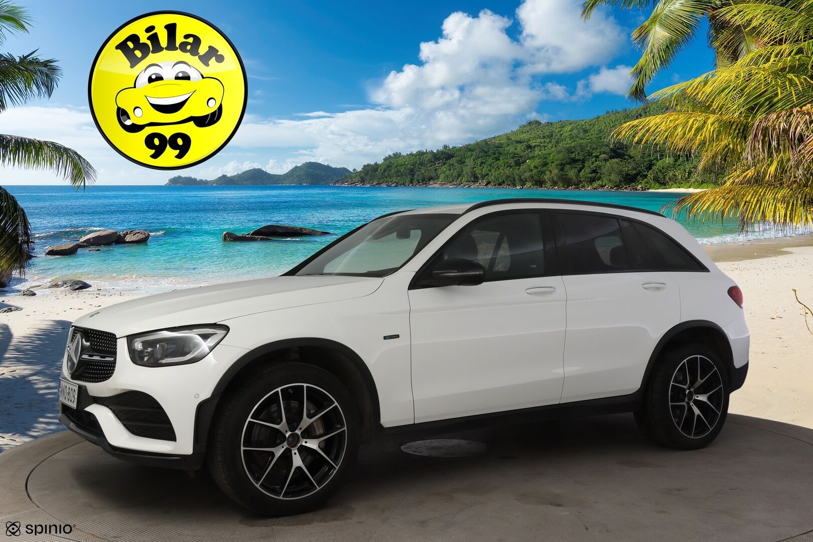 MERCEDES-BENZ GLC 2021 300 e 4MATIC A Business AMG EQ Power - | Hierovat & Ilmastoidut Muistipenkit | Digimittaristo | HUD | 360° | Burmester | Multibeam-LED | KeylessGo | Täyteen Varusteltu | SOH 86,6% | Vetokoukku |