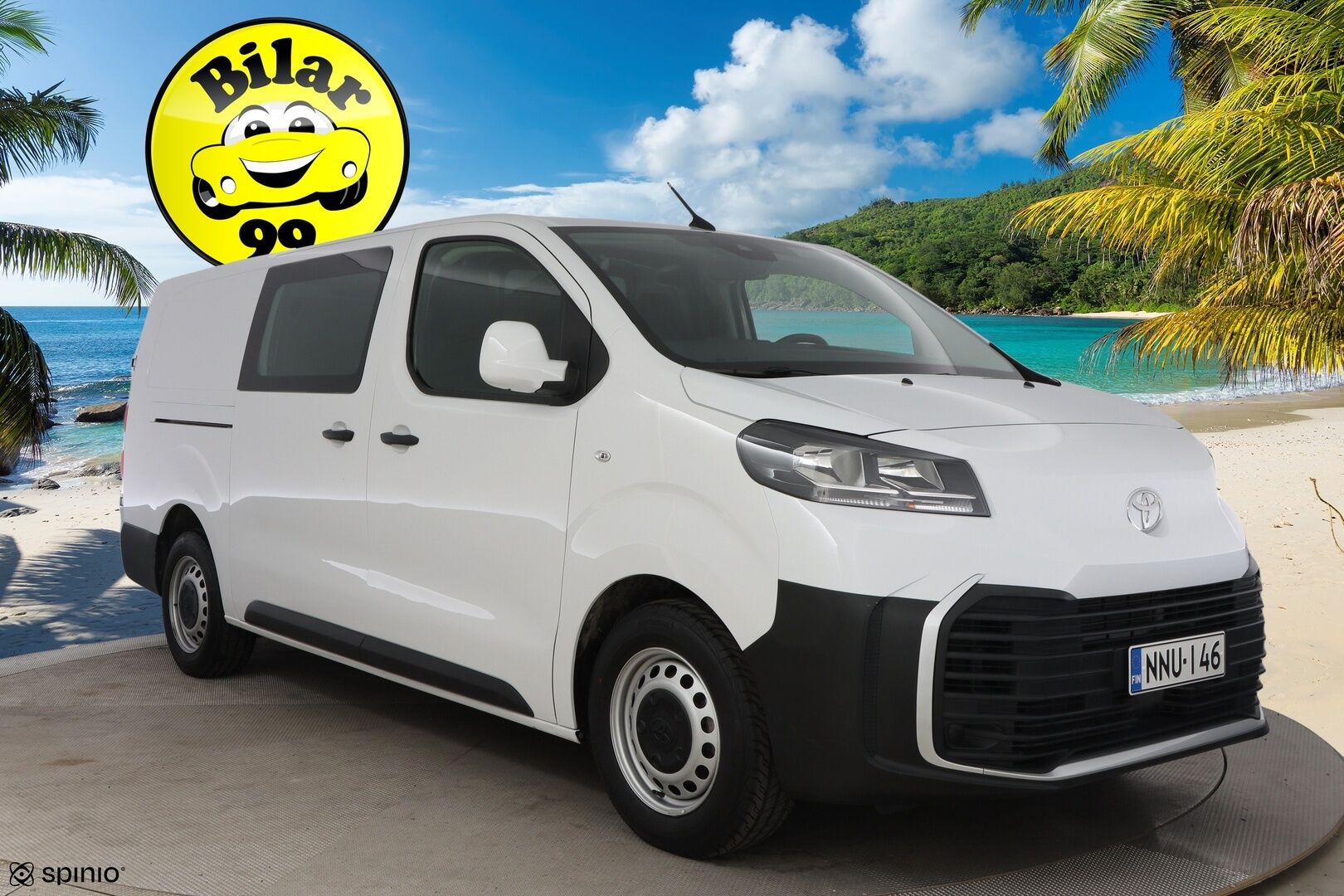Toyota Proace 2024 2.0D L2 145 Base automaatti 4-ovinen - 3,99 % KORKOTARJOUS TÄHÄN AUTOON - ALV / Webasto / Vetokoukku / Vakkari / Peruutustutka / Bluetooth / Vaihtoehto uudelle!