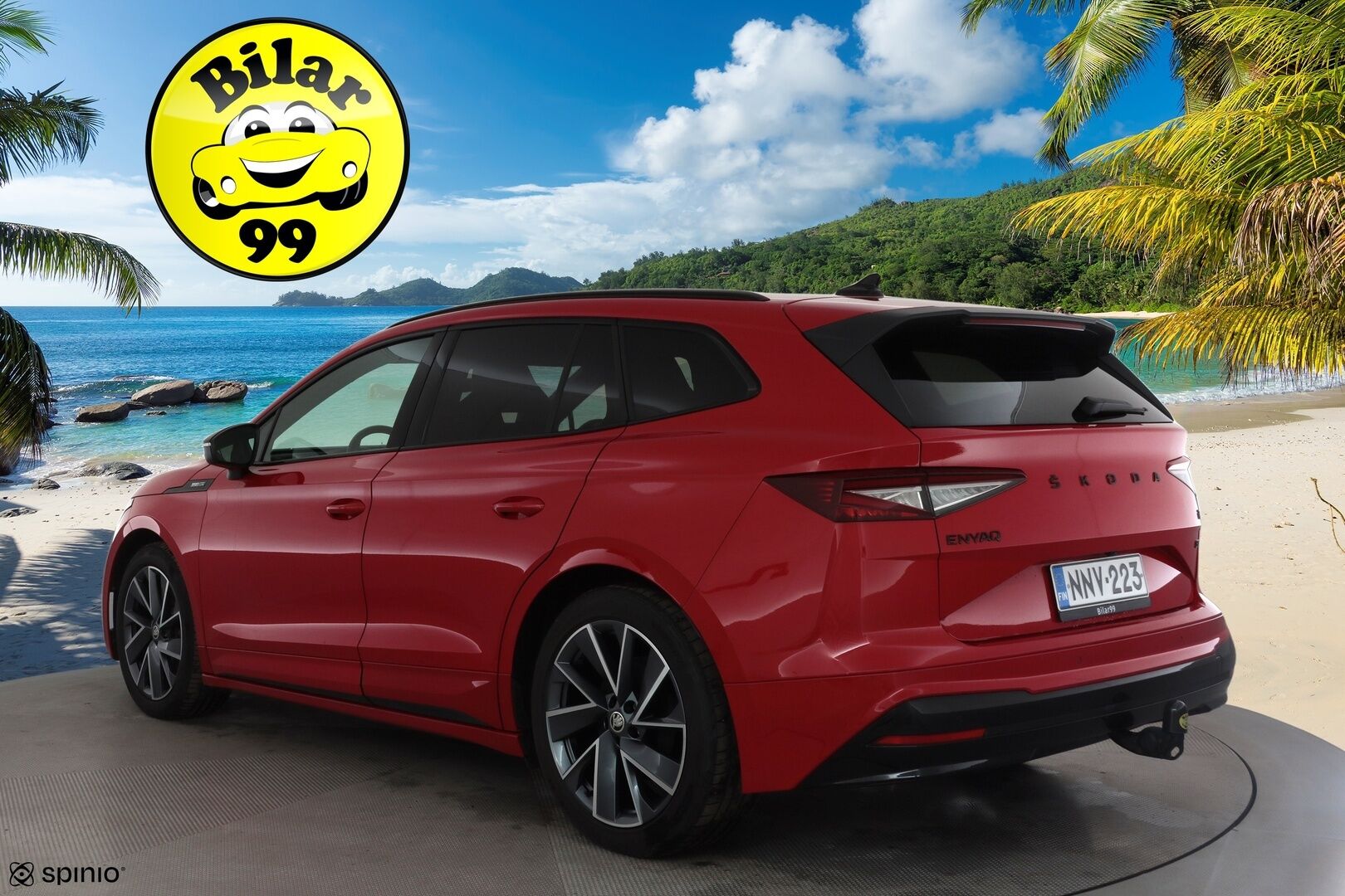 Skoda Enyaq 2021 80 SportLine iV * ILP / Koukku / ACC / Matrix-LED / 360° / Navi / Kaistavahti / Digimittaristo / Keyless * - HULLU BLACKWEEK 2,49% KORKOTARJOUS - Akku kuntotarkastettu / Kahdet renkaat