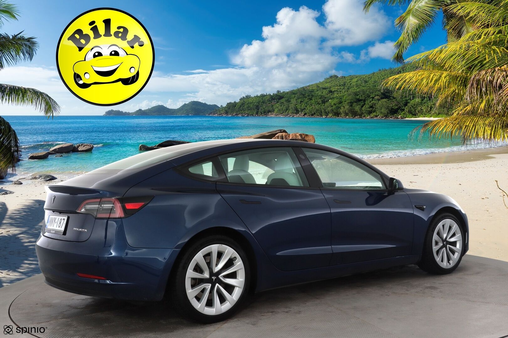 Tesla Model 3 2021 Long Range - | ACC | ILP | Koukku | Valkoiset nahat | Matrix | Premium Audio | Lasikatto | Muistipenkki | P.kamera | Lämm. ratti | 2x renkaat aluin | 