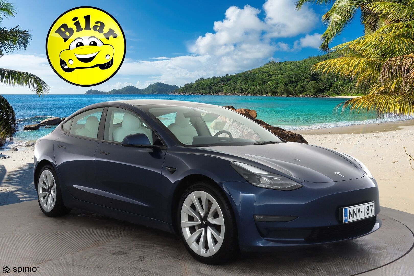 Tesla Model 3 2021 Long Range - | ACC | ILP | Koukku | Valkoiset nahat | Matrix | Premium Audio | Lasikatto | Muistipenkki | P.kamera | Lämm. ratti | 2x renkaat aluin | 