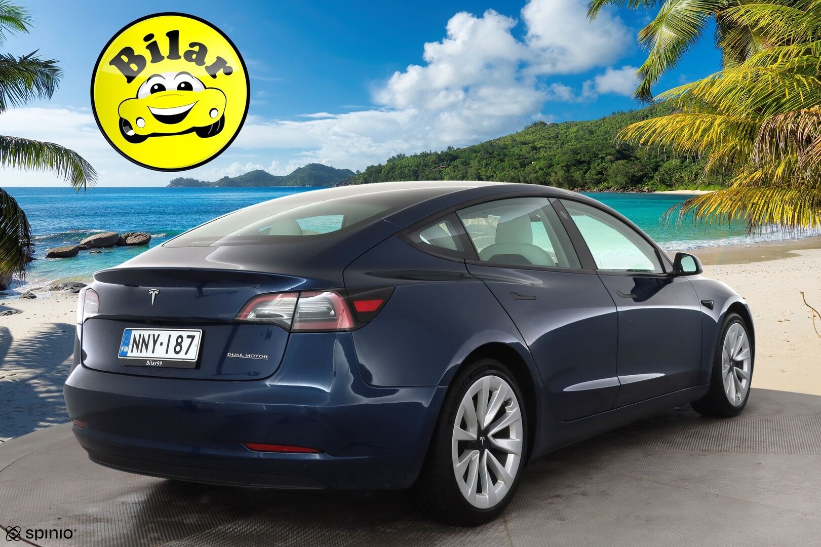 Tesla Model 3 2021 Long Range - | ACC | ILP | Koukku | Valkoiset nahat | Matrix | Premium Audio | Lasikatto | Muistipenkki | P.kamera | Lämm. ratti | 2x renkaat aluin | 