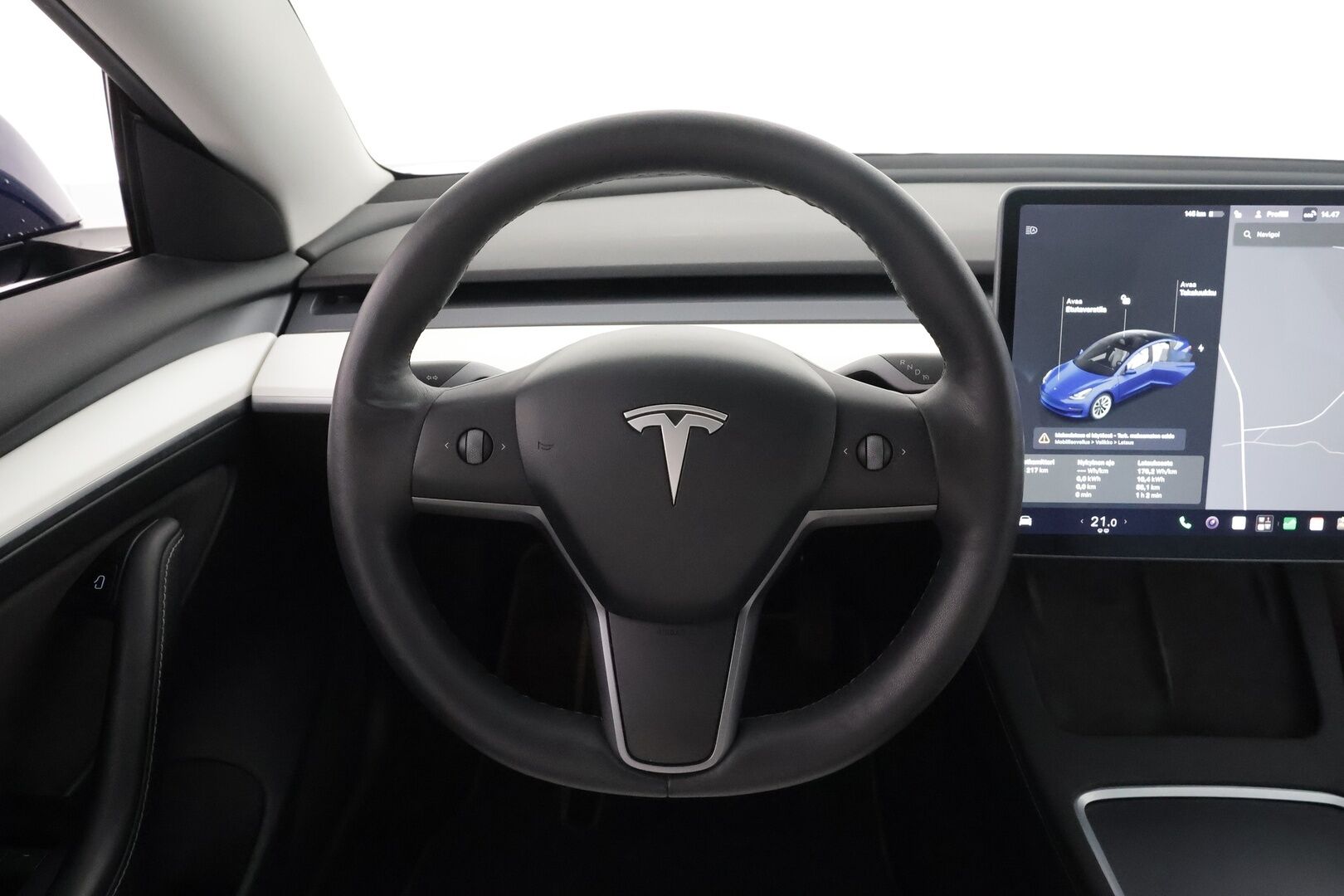 Tesla Model 3 2021 Long Range - | ACC | ILP | Koukku | Valkoiset nahat | Matrix | Premium Audio | Lasikatto | Muistipenkki | P.kamera | Lämm. ratti | 2x renkaat aluin | 