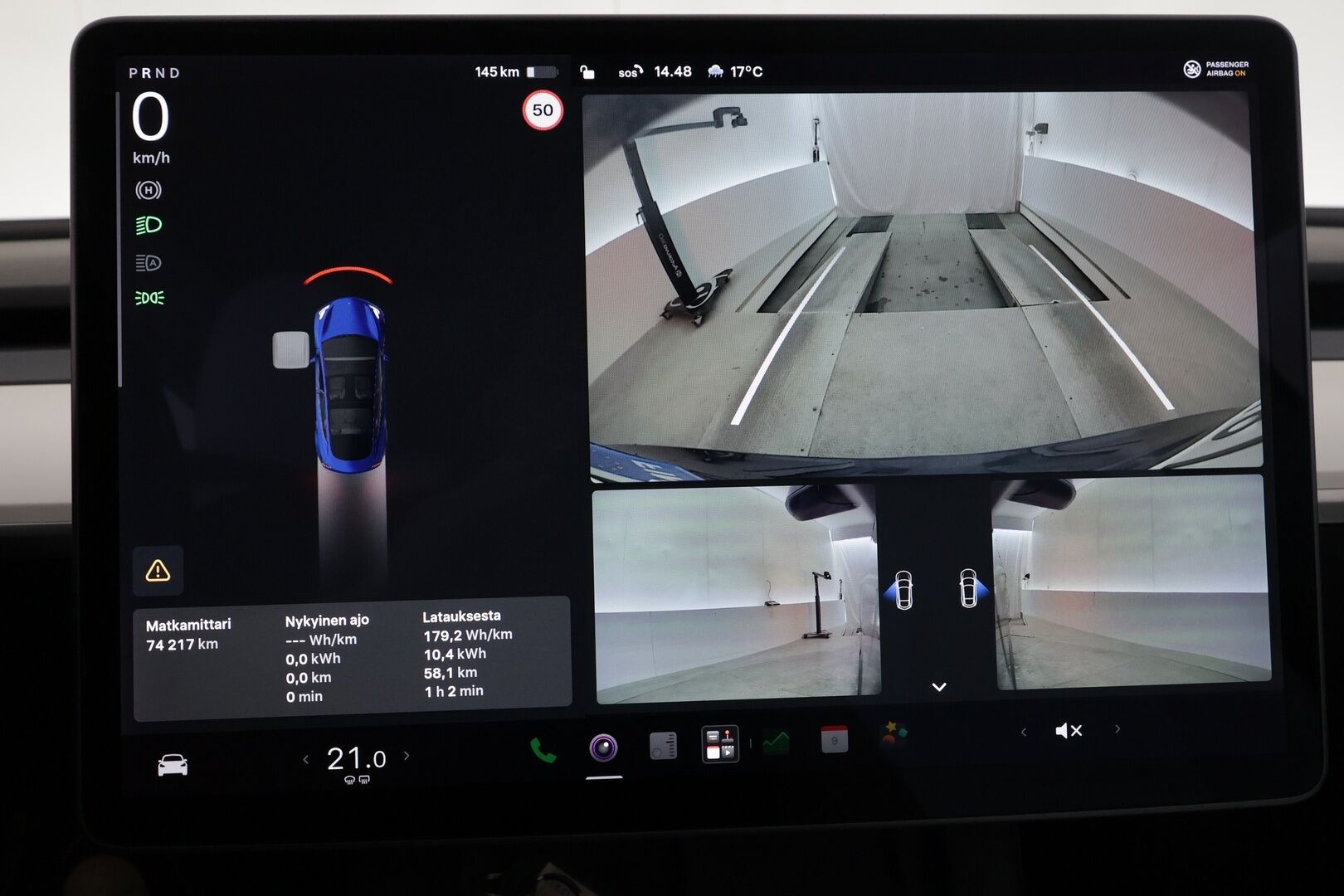 Tesla Model 3 2021 Long Range - | ACC | ILP | Koukku | Valkoiset nahat | Matrix | Premium Audio | Lasikatto | Muistipenkki | P.kamera | Lämm. ratti | 2x renkaat aluin | 