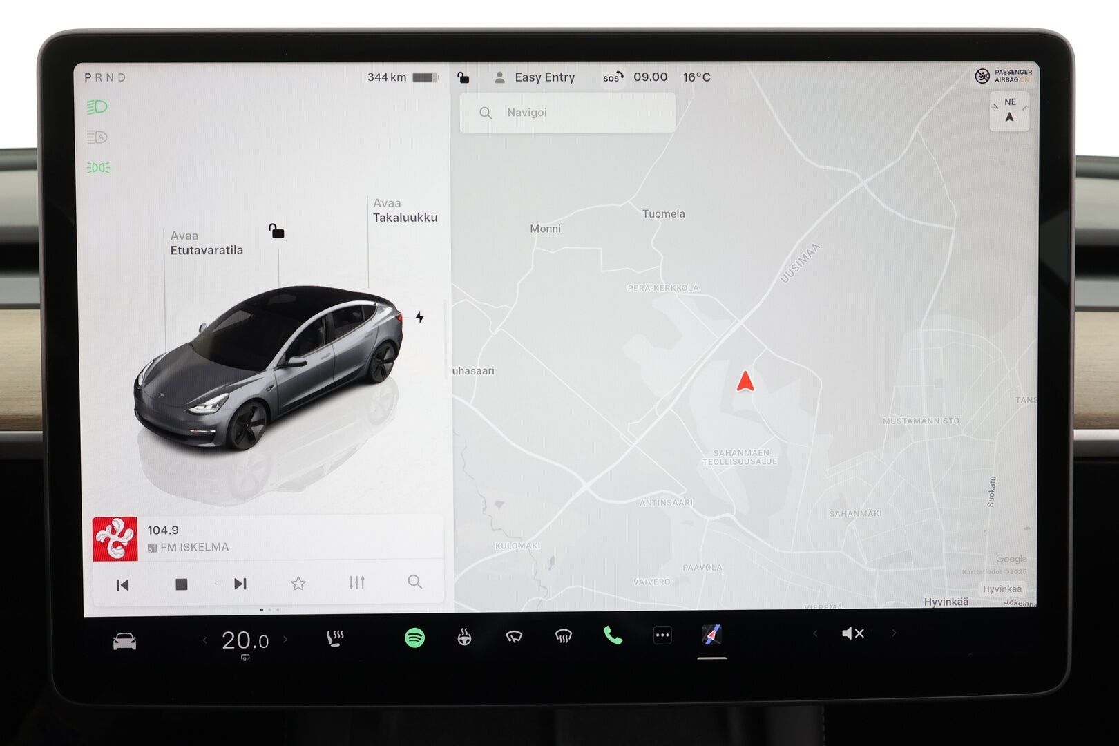 Tesla Model 3 2022 Standard Range Plus * Lasikatto / ILP / ACC / Matrix-LED / Muistipenkki / P.Kamera / Navi / Kaistavahti / Keyless * - 2x Latauskaapelit - HULLU BLACKWEEK KORKOTARJOUS 2,49%