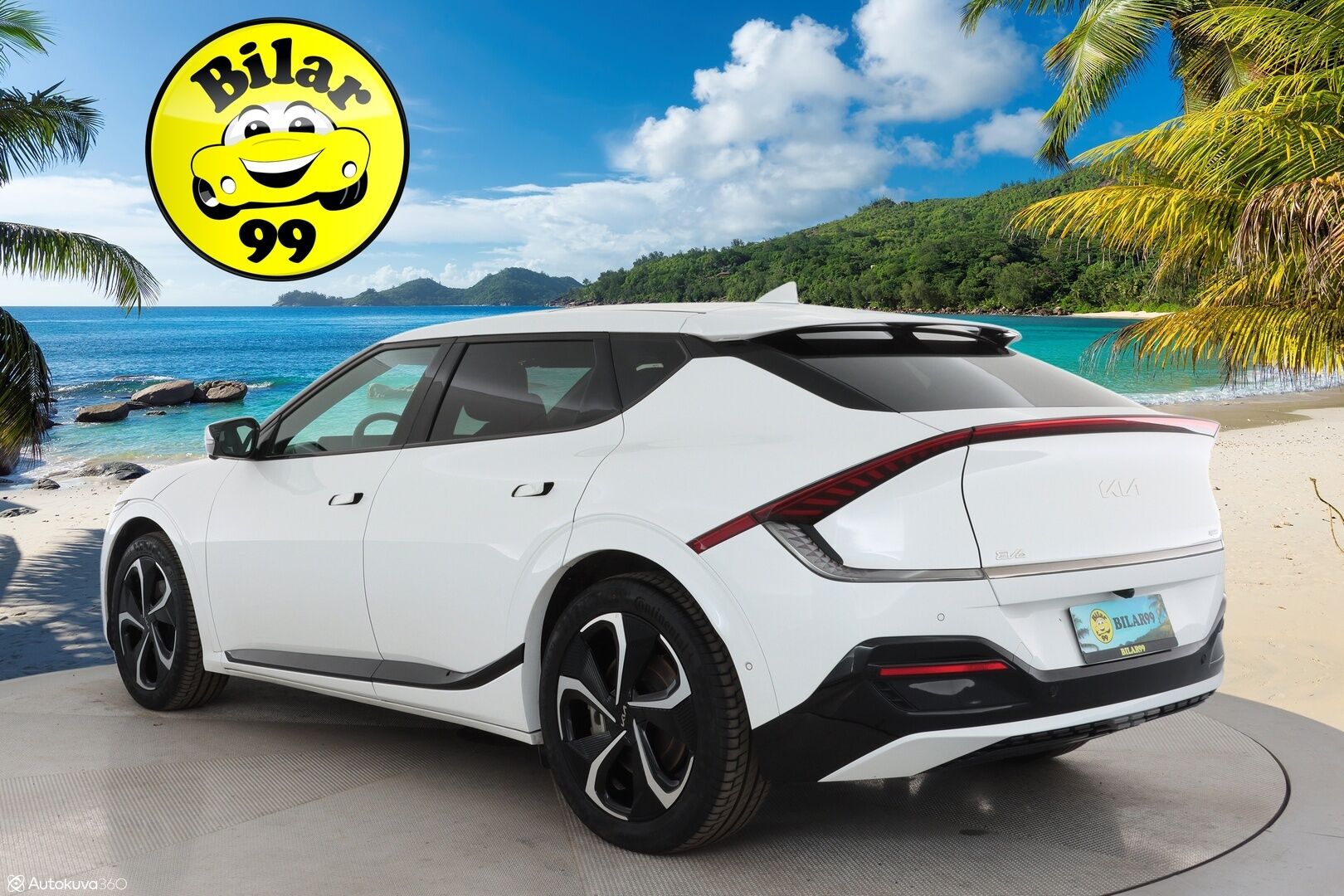 KIA EV6 2022 GT-Line AWD 77,4kWh 325 hv - 3,99 % KORKOTARJOUS TÄHÄN AUTOON - *Ilmainen kotiintoimitus!* - Lämpöpumppu / Smart Cruise / HUD / 360° / Meridian / Lasikattoluukku / Ilmastoitu Muistipenkki / KeylessGo / Kaistavahti / Tulossa toimipisteeseen!