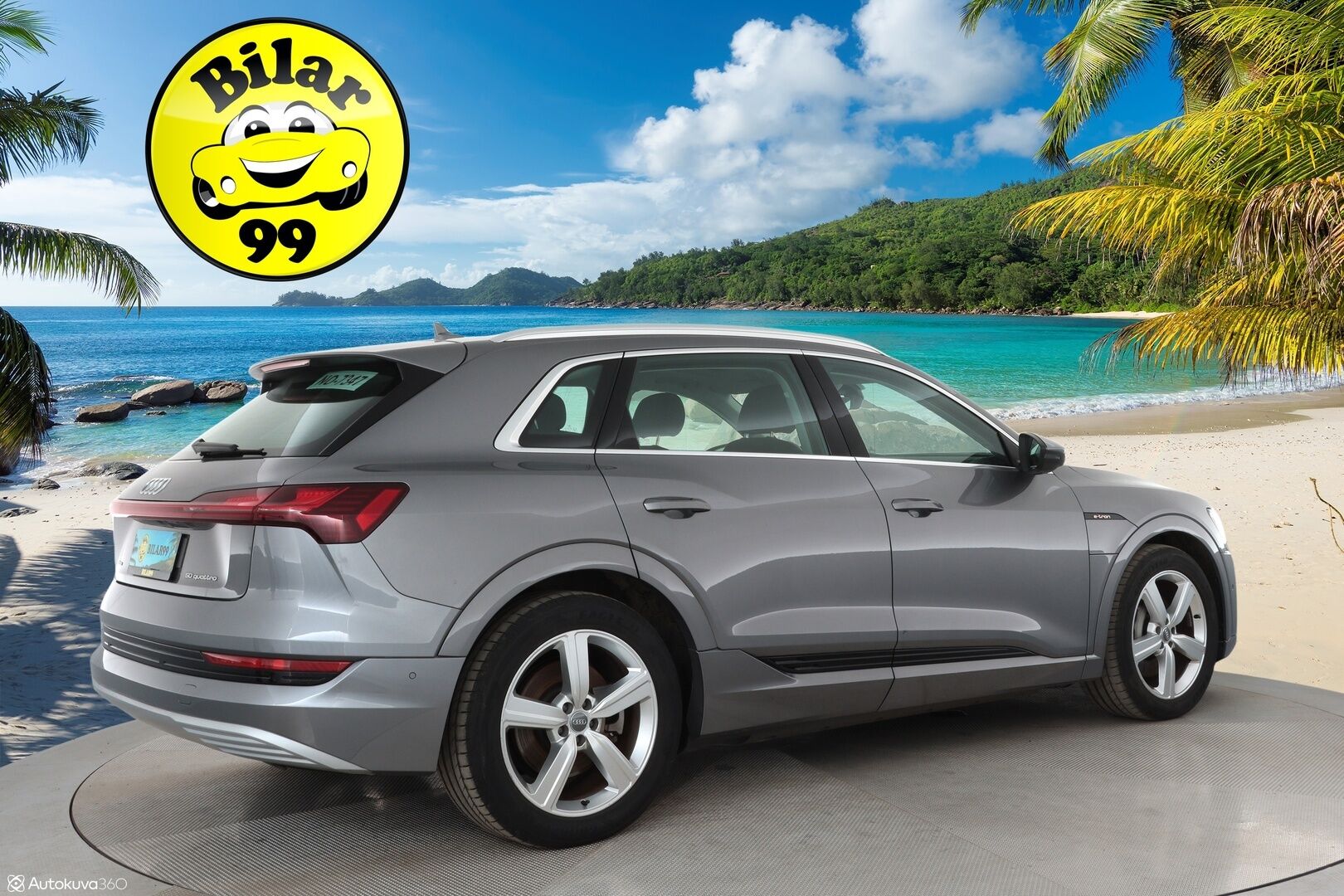 AUDI E-TRON 2020 50 Launch Edition plus 71 kWh *Adapt.vakkari / Koukku / P.tutkat / Navi / Nahkapenkit * - Uudet talvirenkaat / Merkkihuollettu / Siisti maalipinta *