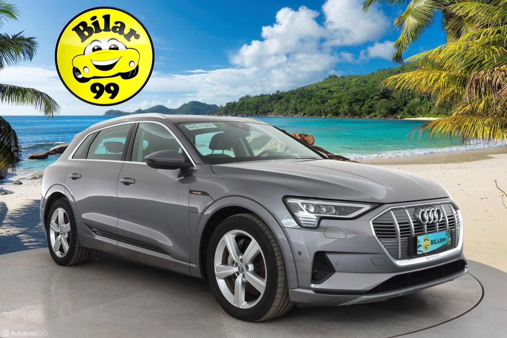 AUDI E-TRON 2020 50 Launch Edition plus 71 kWh *Adapt.vakkari / Koukku / P.tutkat / Navi / Nahkapenkit * - Uudet talvirenkaat / Merkkihuollettu / Siisti maalipinta *