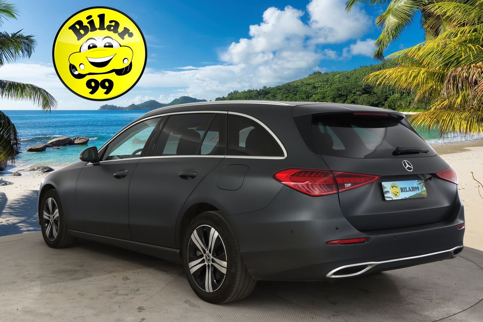 MERCEDES-BENZ C 2022 300 e Avantgarde - 3,99 % KORKOTARJOUS TÄHÄN AUTOON - Mattaharmaaksi teipattu / P-kamera / Koukku / Vakkari / Kaistavahti / 2x renkaat / Ratinlämmitin / Puolinahka Sporttipenkit / 