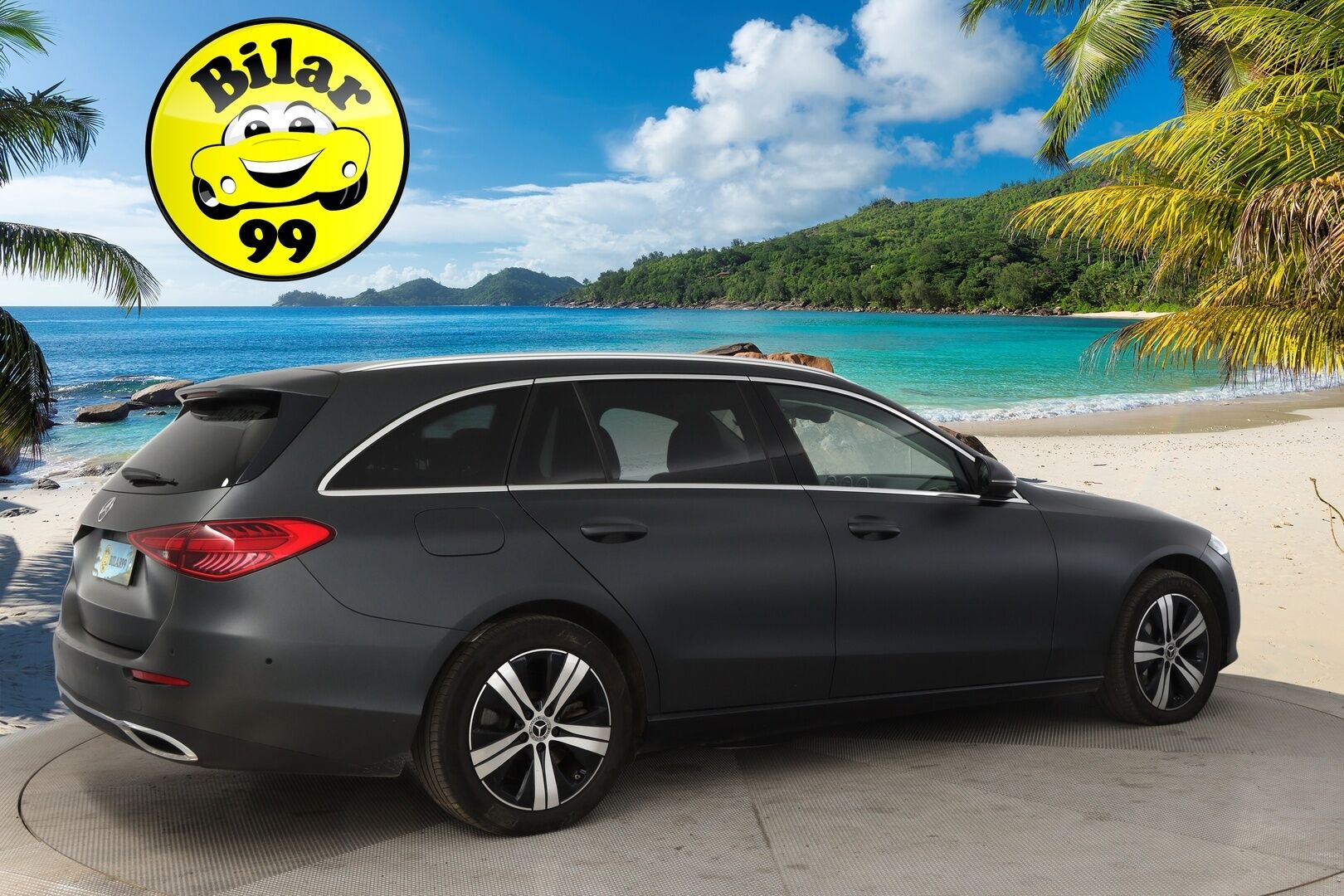 MERCEDES-BENZ C 2022 300 e Avantgarde - 3,99 % KORKOTARJOUS TÄHÄN AUTOON - Mattaharmaaksi teipattu / P-kamera / Koukku / Vakkari / Kaistavahti / 2x renkaat / Ratinlämmitin / Puolinahka Sporttipenkit / 