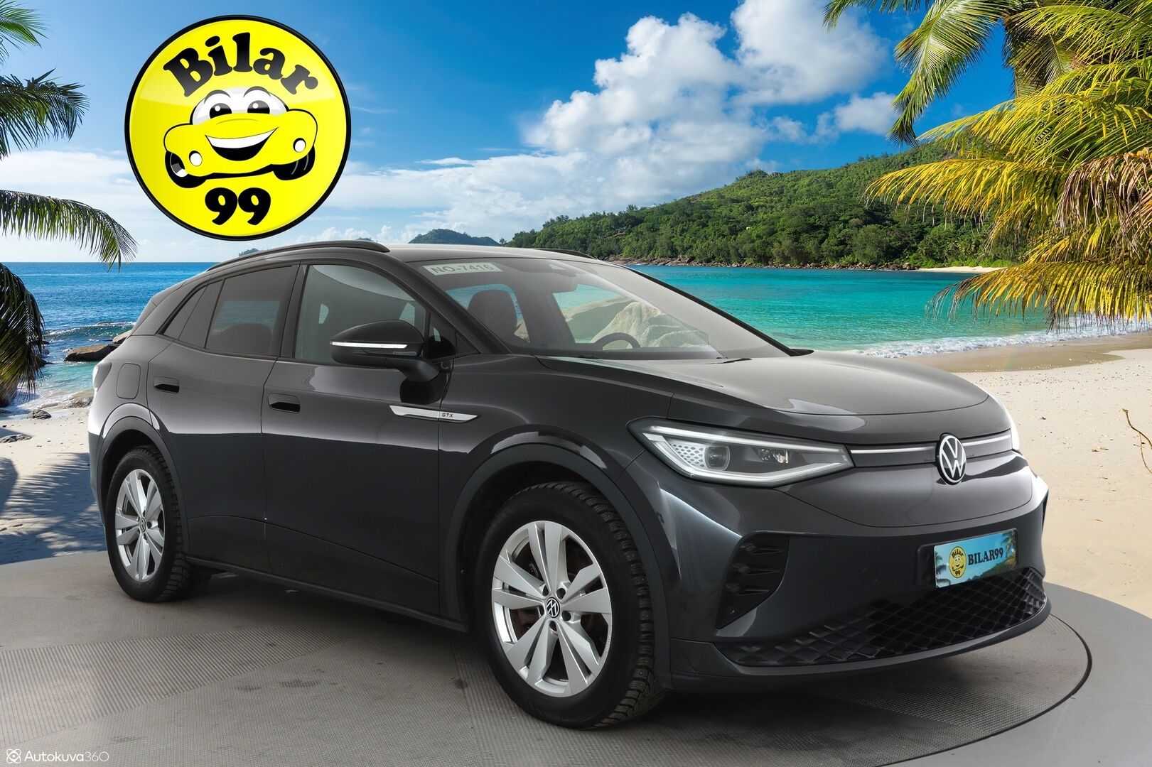 VOLKSWAGEN ID.4 2022 GTX 82kWh ** Adapt.vakkari / Lämpöpumppu / Matrix LED / P.tutkat / Sporttiset Puolinahat / Navi / Apple&Android - 3,99 % KORKOTARJOUS TÄHÄN AUTOON - Digimittari / 2x renkaat / Rattilämmitin
