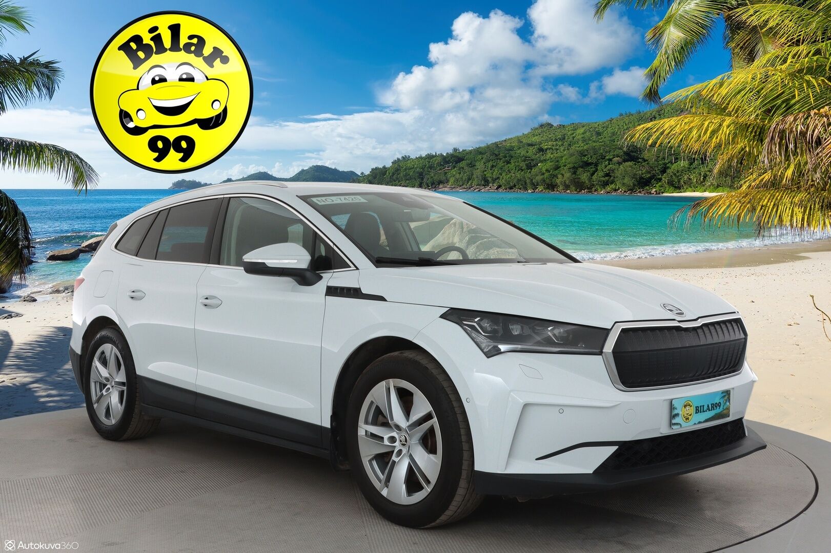 SKODA ENYAQ 2022 80x 4x4 iV **Lämpöpumppu / Koukku / Adapt.Vakkari / Matrix-LED / P. Kamera / Muistipenkki / Navi / Kaistavahti** - 3,99 % KORKOTARJOUS TÄHÄN AUTOON - Digimittaristo / 3-Alueinen AC / KeylessGO / 2x Renkaat