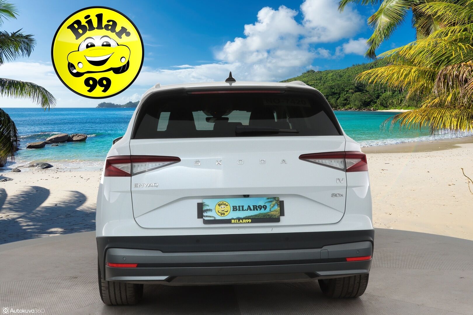 SKODA ENYAQ 2022 80x 4x4 iV **Lämpöpumppu / Koukku / Adapt.Vakkari / Matrix-LED / P. Kamera / Muistipenkki / Navi / Kaistavahti** - 3,99 % KORKOTARJOUS TÄHÄN AUTOON - Digimittaristo / 3-Alueinen AC / KeylessGO / 2x Renkaat