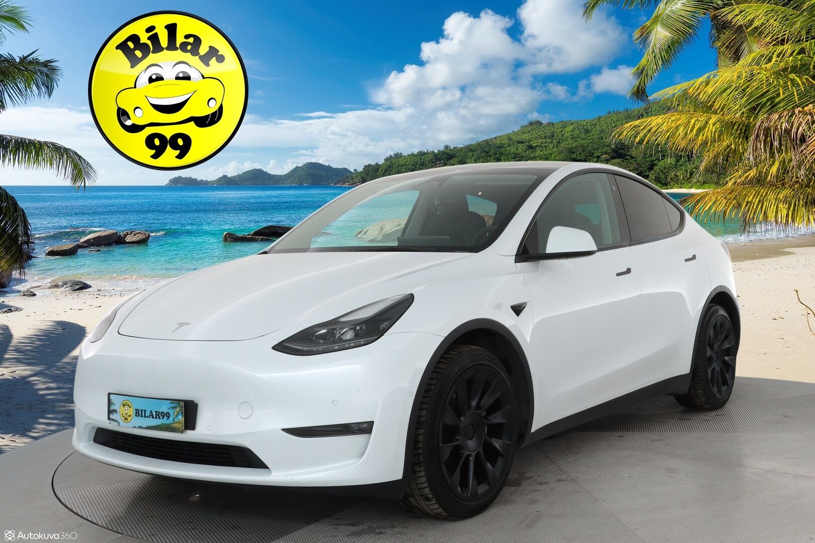 TESLA MODEL Y 2022 Long Range AWD Ryzen AMD **Lasikatto / Lämpöpumppu / Adapt.Vakkari / Matrix-LED / P. Kamera / Navi / Kaistavahti** - 3,99 % KORKOTARJOUS TÄHÄN AUTOON - Premium Audio / KeylessGO / 2x Renkaat